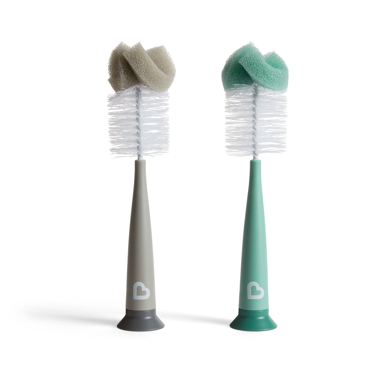 Munchkin® Sponge™ Bottle Brush, Gray/Sage, 2 Pack, Unisex
