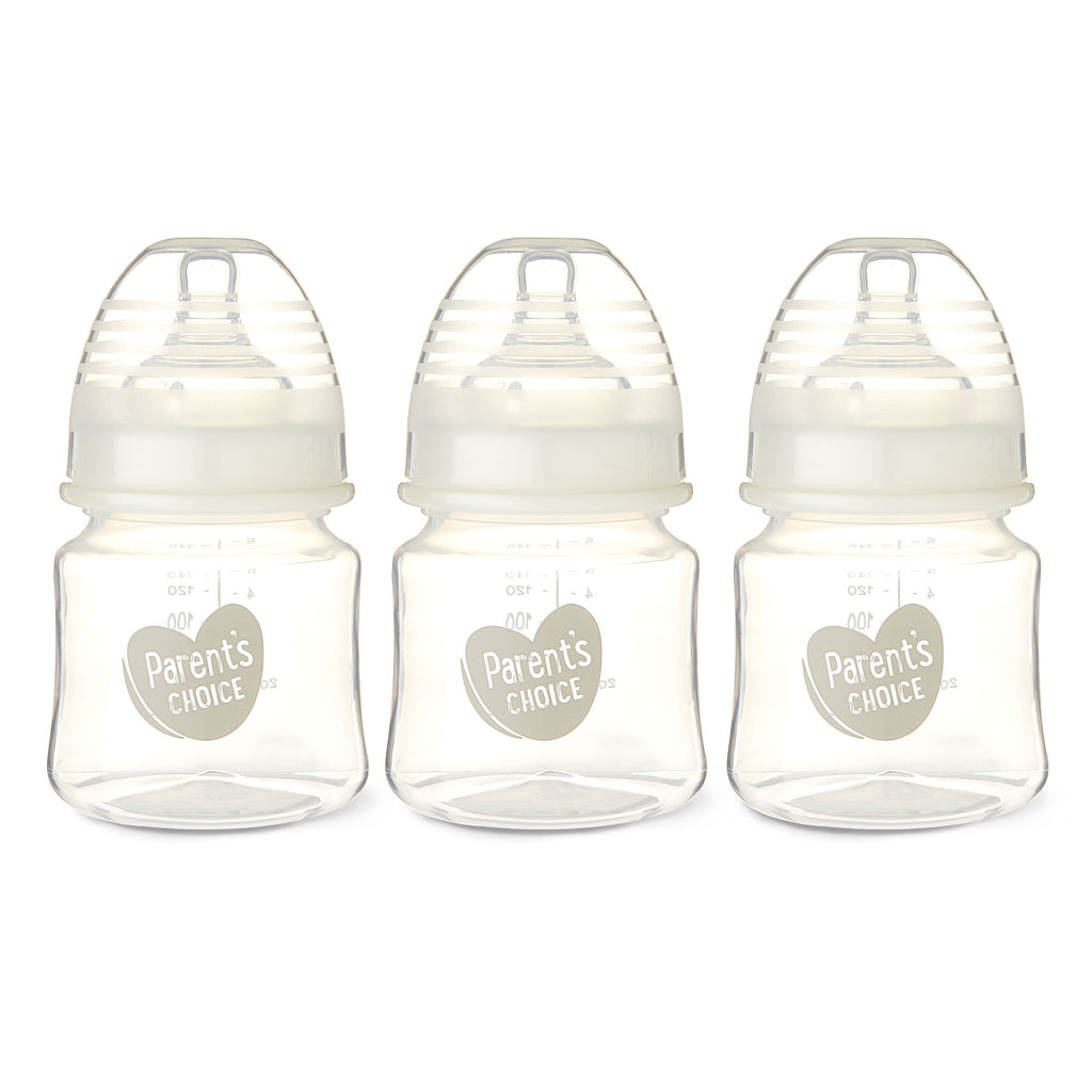 Wide Neck Bottles, 3 Pack, 5 Fl Oz