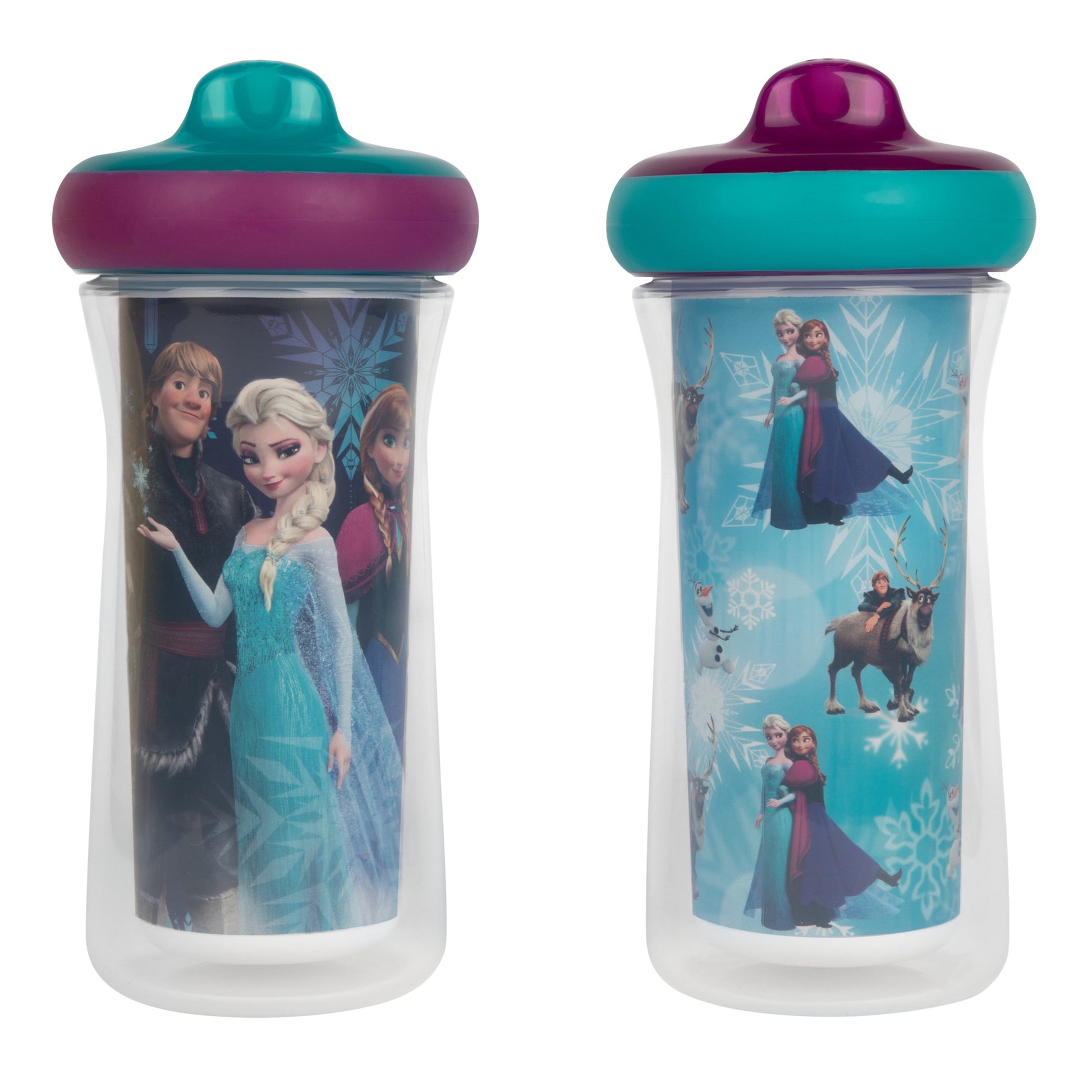 The First Years  Frozen Insulated Sippy Cups 9 Oz 2 Count Dishwasher Safe Leak and Spill Proof Toddler Cups Made without BPA