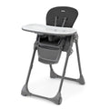 Polly Space-Saving Fold Easy Clean Highchair - Black (Black), New