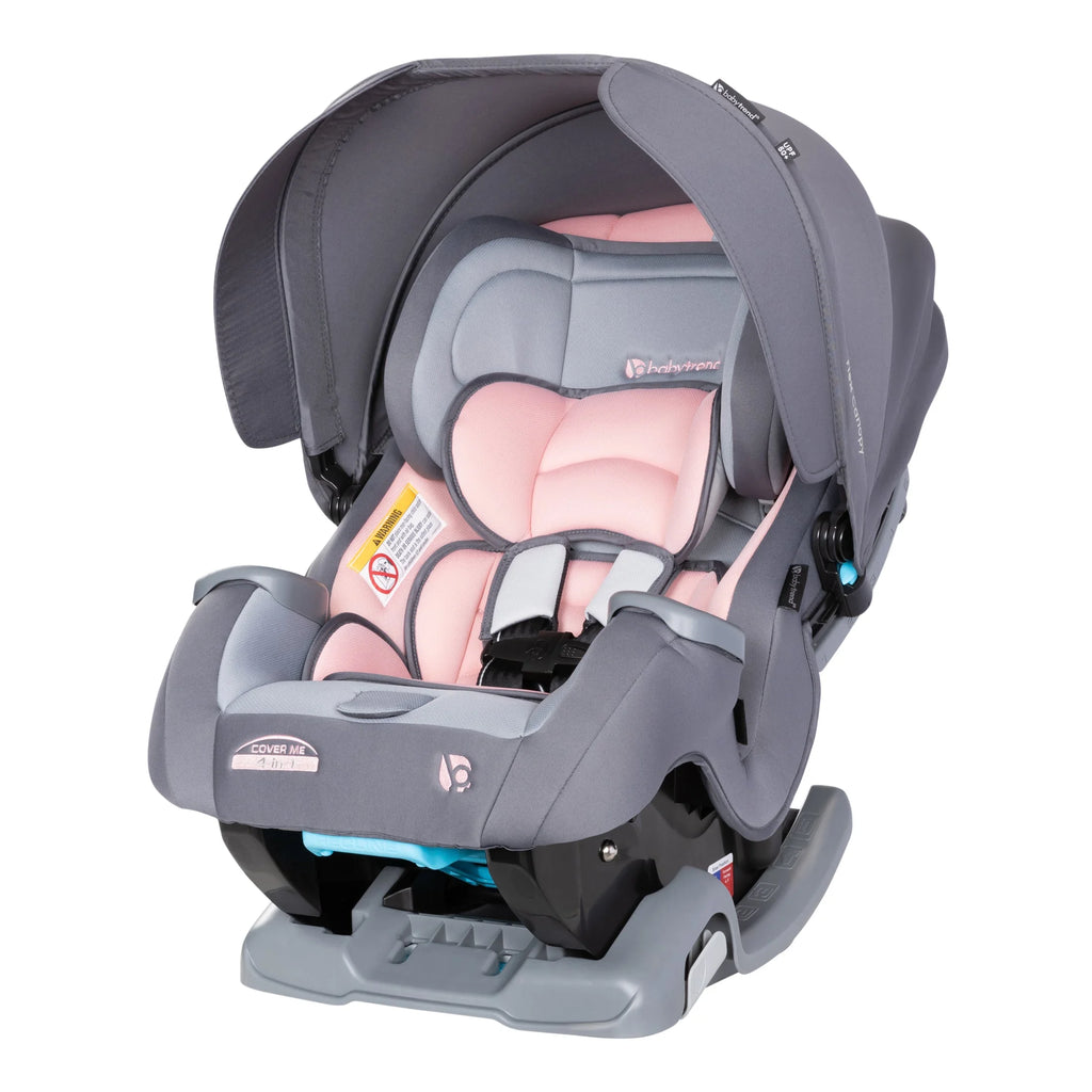Baby Trend Cover Me 4 in 1 Convertible Car Seat W/Canopy, Desert Pink