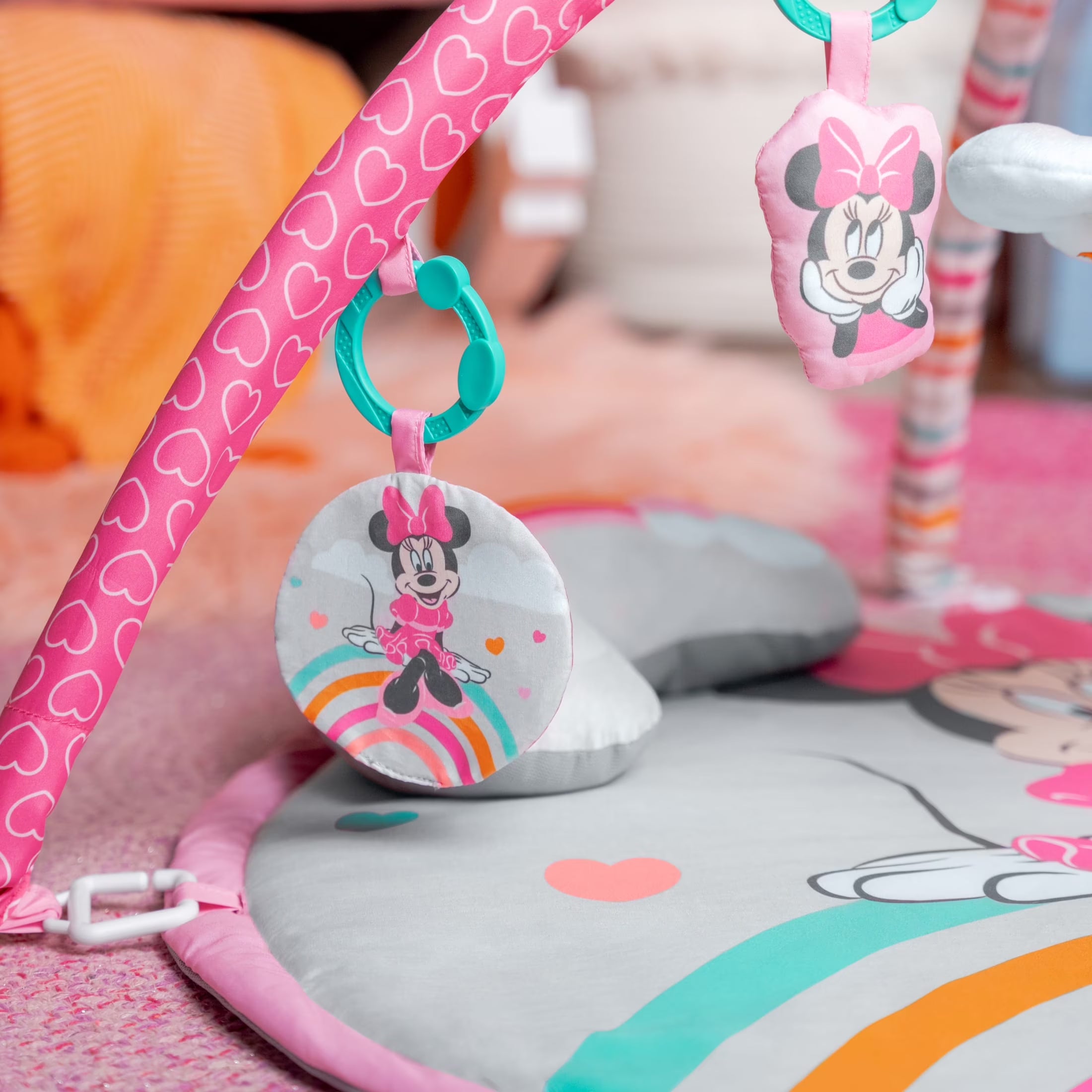 Disney Baby MINNIE MOUSE Forever Besties Activity Gym, Pink, Newborn+