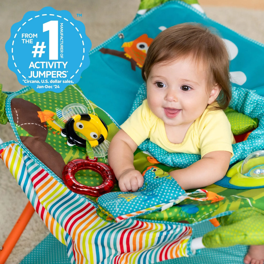 Pop 'N Jump Portable Activity Jumper, Owl Forest, Infant