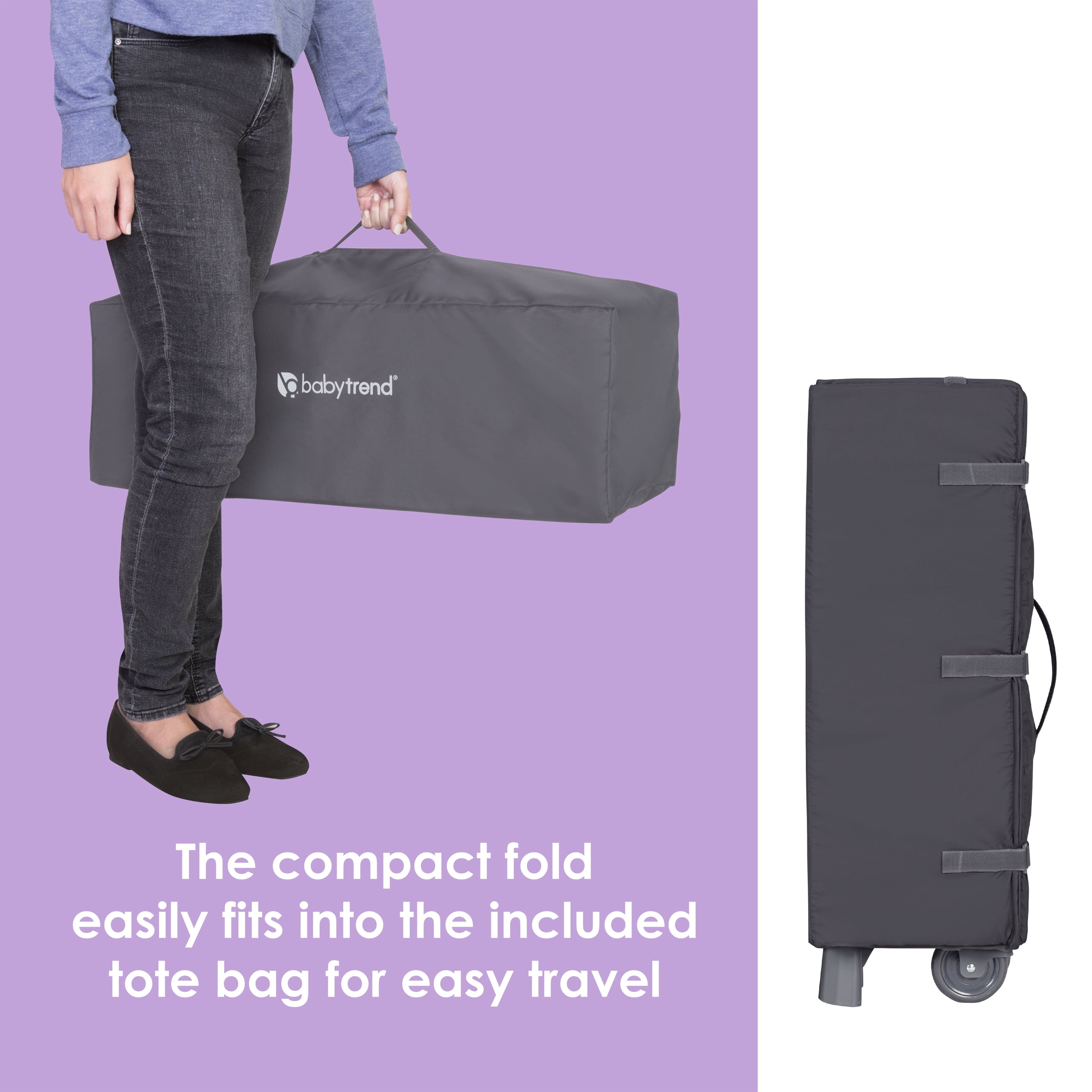 Baby Trend Simply Smart 2.0 Nursery Center Playard – Bassinet, Changer, Napper & Travel Bag