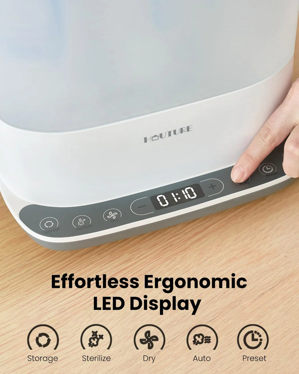 Bottle Sterilizer and Dryer, 6-In-1 Electric Steam Sterilizer for Baby Bottles & Accessories