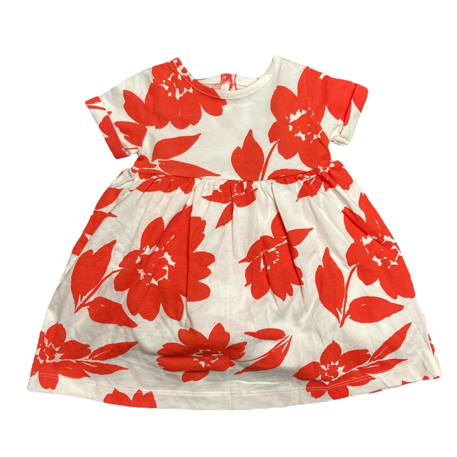 Infant/Toddler Girl'S 2 Piece Dress and Romper Outfit Set (Floral, 6M)