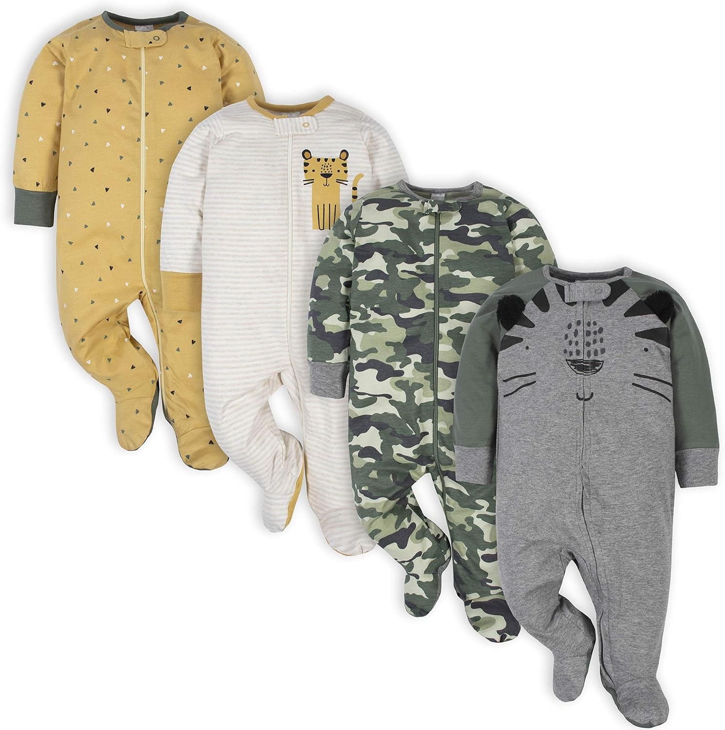 Baby-Boys 4 Pack Sleep 'N Play Footie