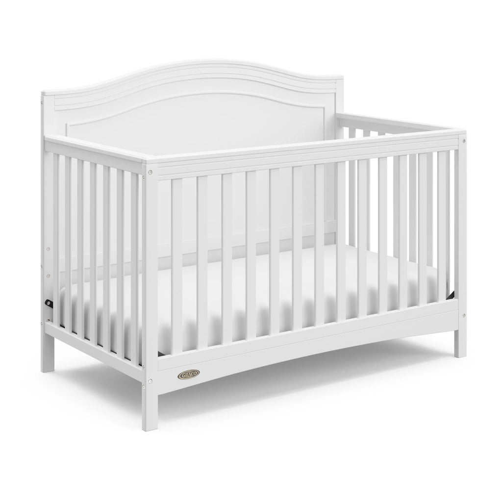 Paris 4-In-1 Convertible Baby Crib, White