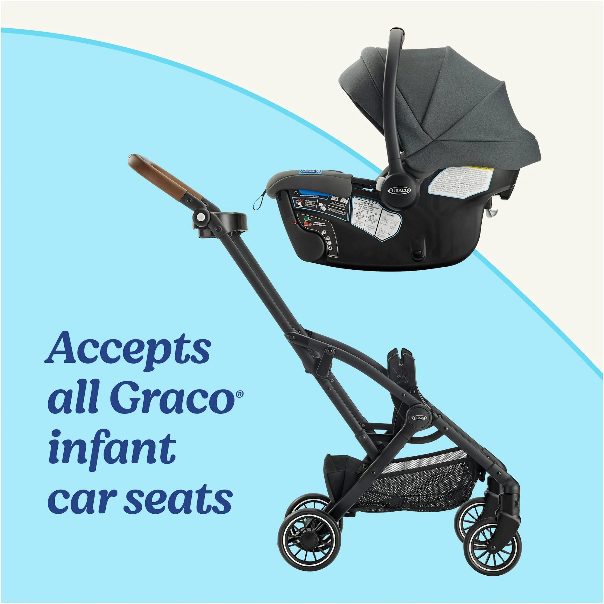 Graco Gomax Compact Stroller Frame, Ace 2024, Black