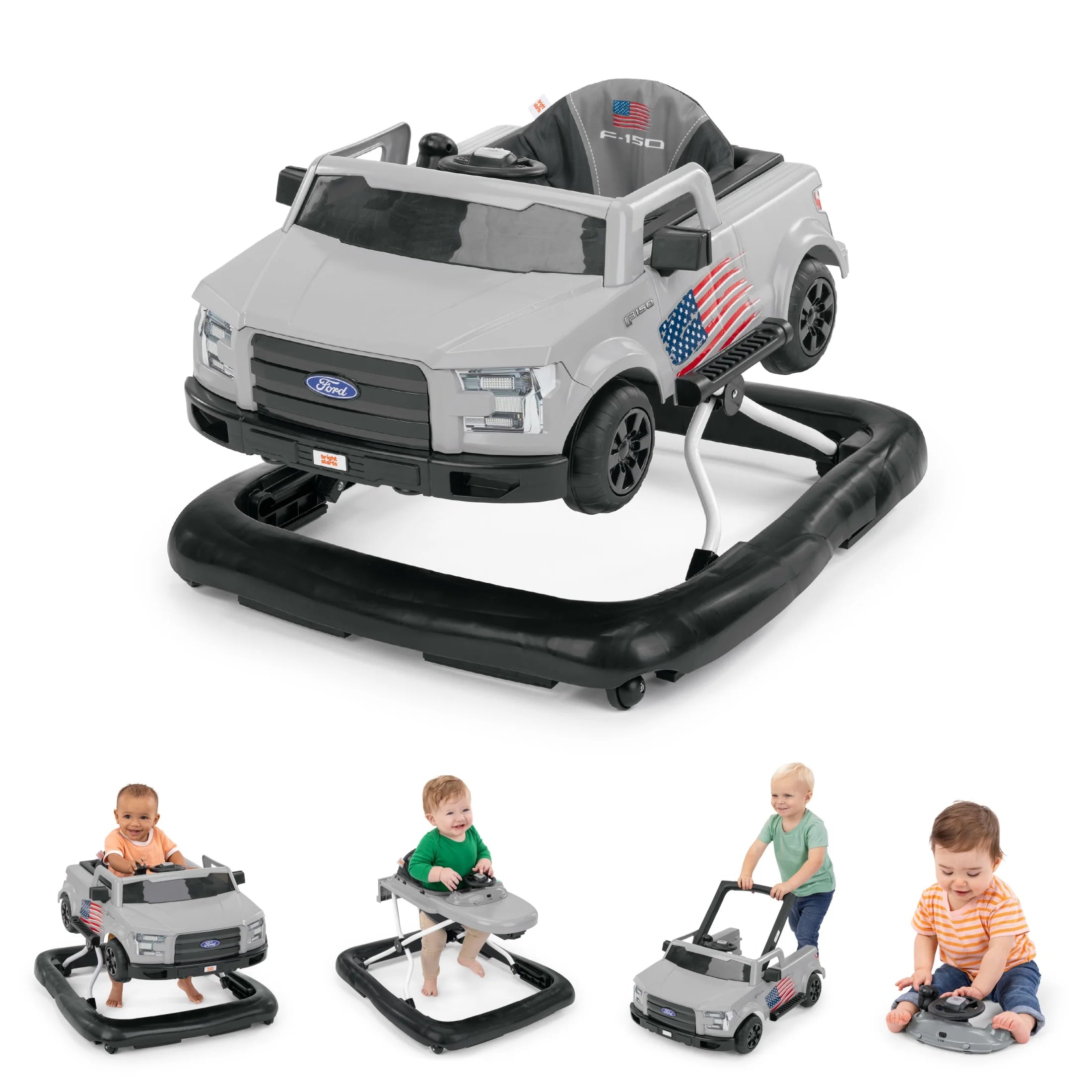 Ways to Play Walker - Ford F-150, All American, 4-In-1 Walker, Unisex, Infant to Toddler
