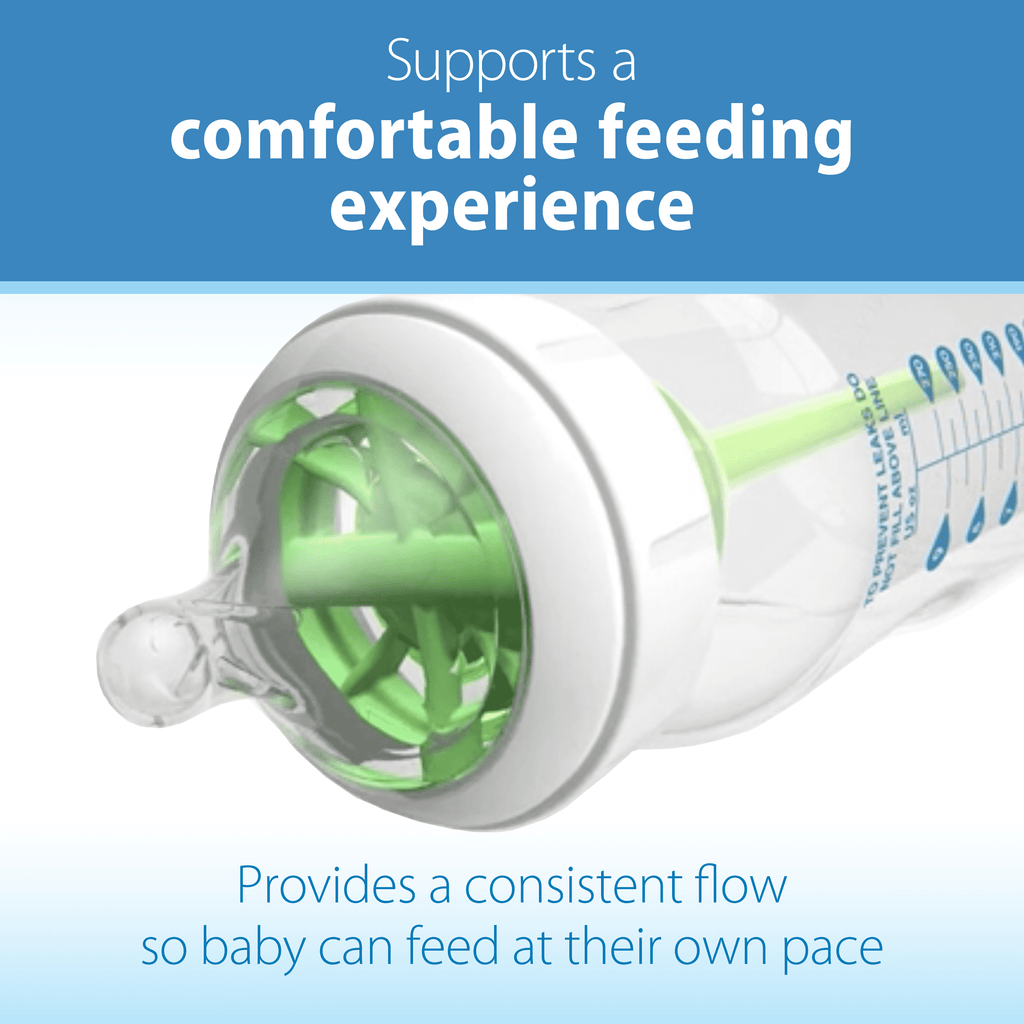 Options+ Wide-Neck Baby Bottle Nipple - Preemie, Slowest Flow - 6-Pack - 0M+