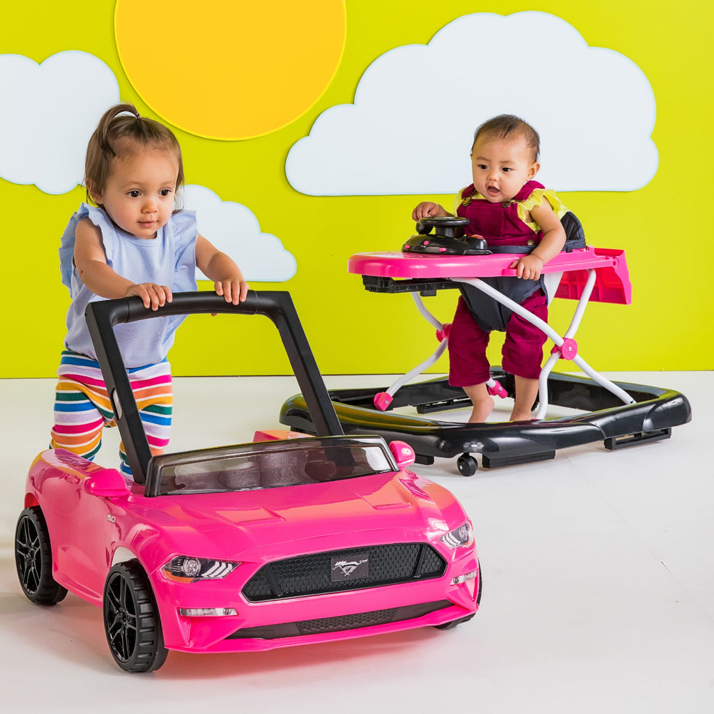 Ford Mustang Ways to Play 4-In-1 Baby Activity Push Walker - Pink