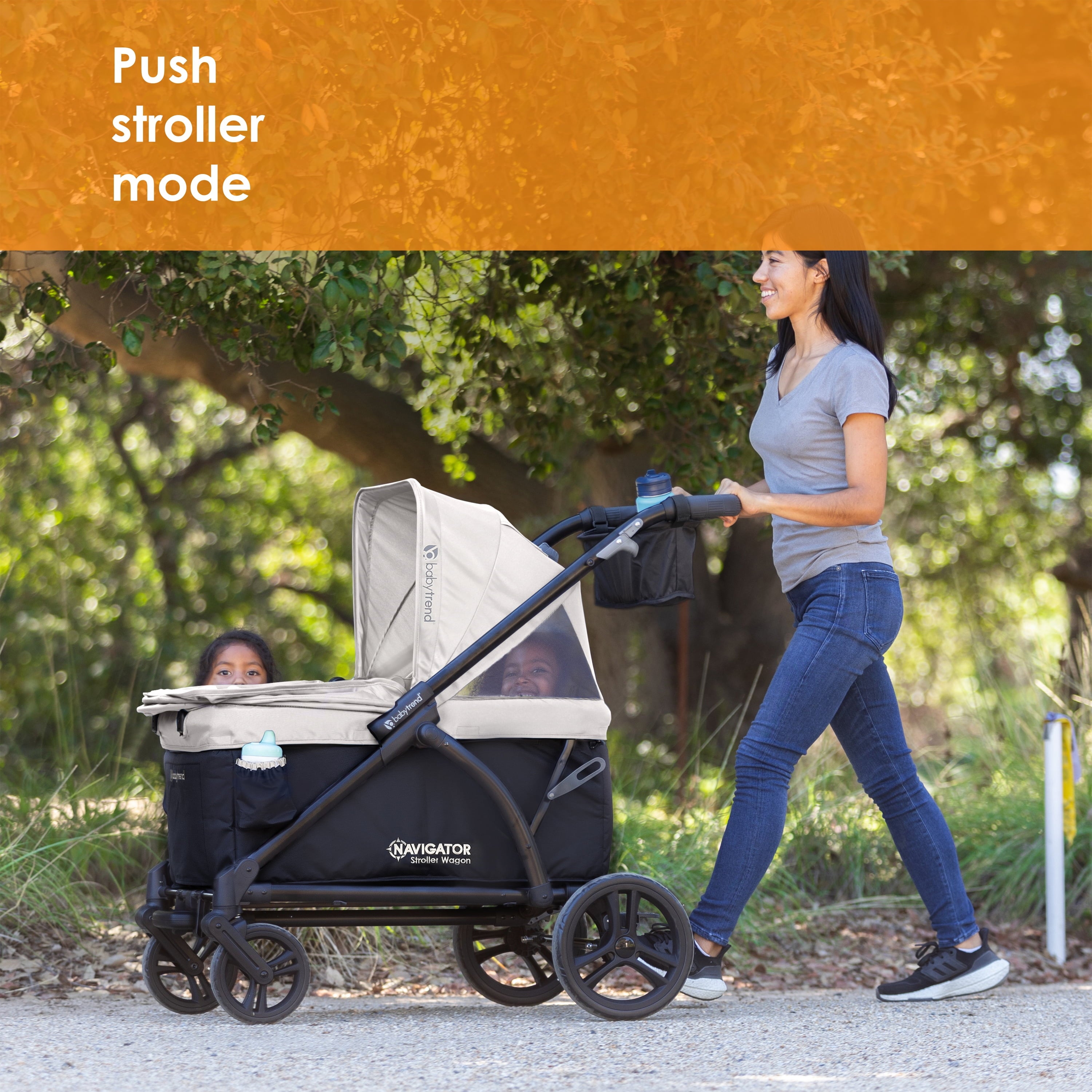 Baby Trend Navigator 2-In-1 Stroller Wagon - Desert Tan