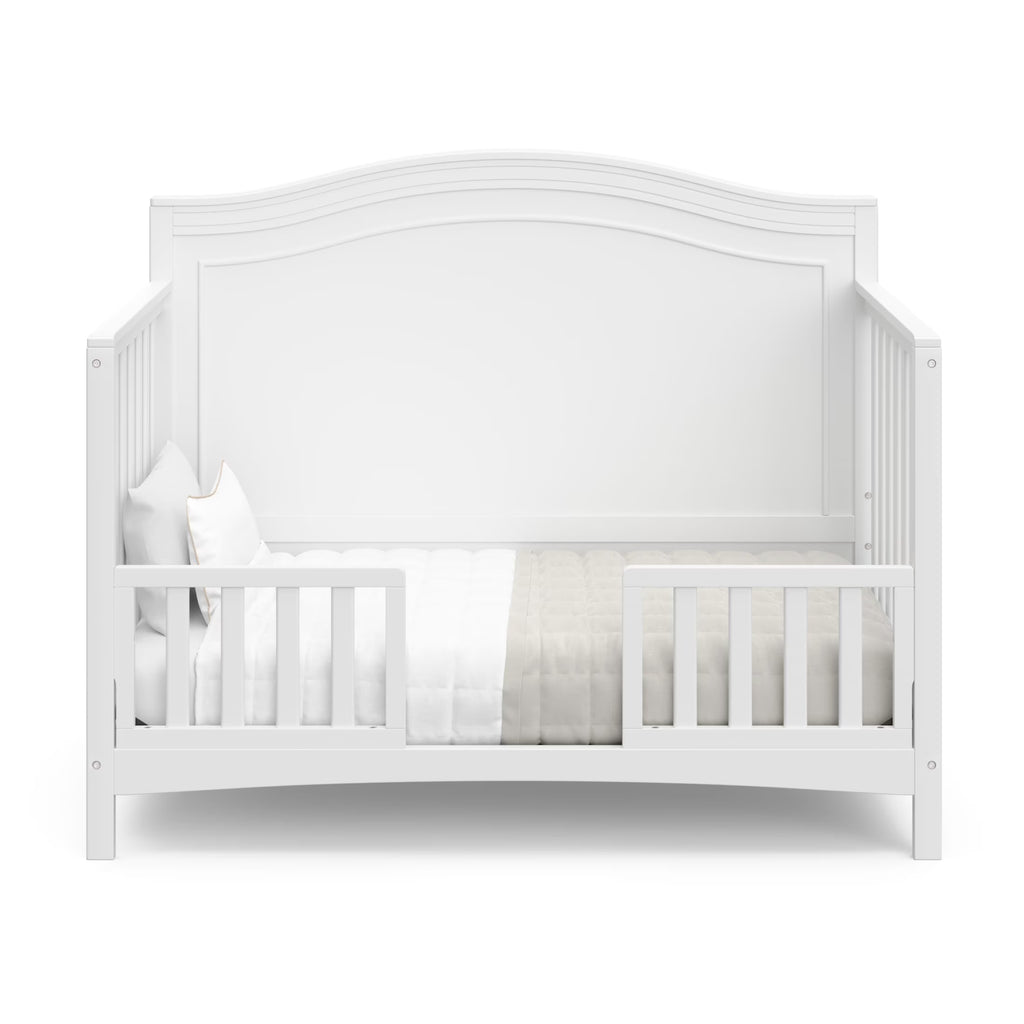 Paris 4-In-1 Convertible Baby Crib, White