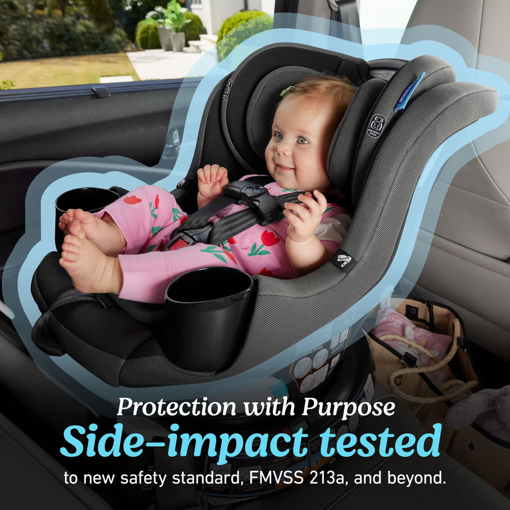 Easyturn 360 2-In-1 Convertible Car Seat, Cyran, Black