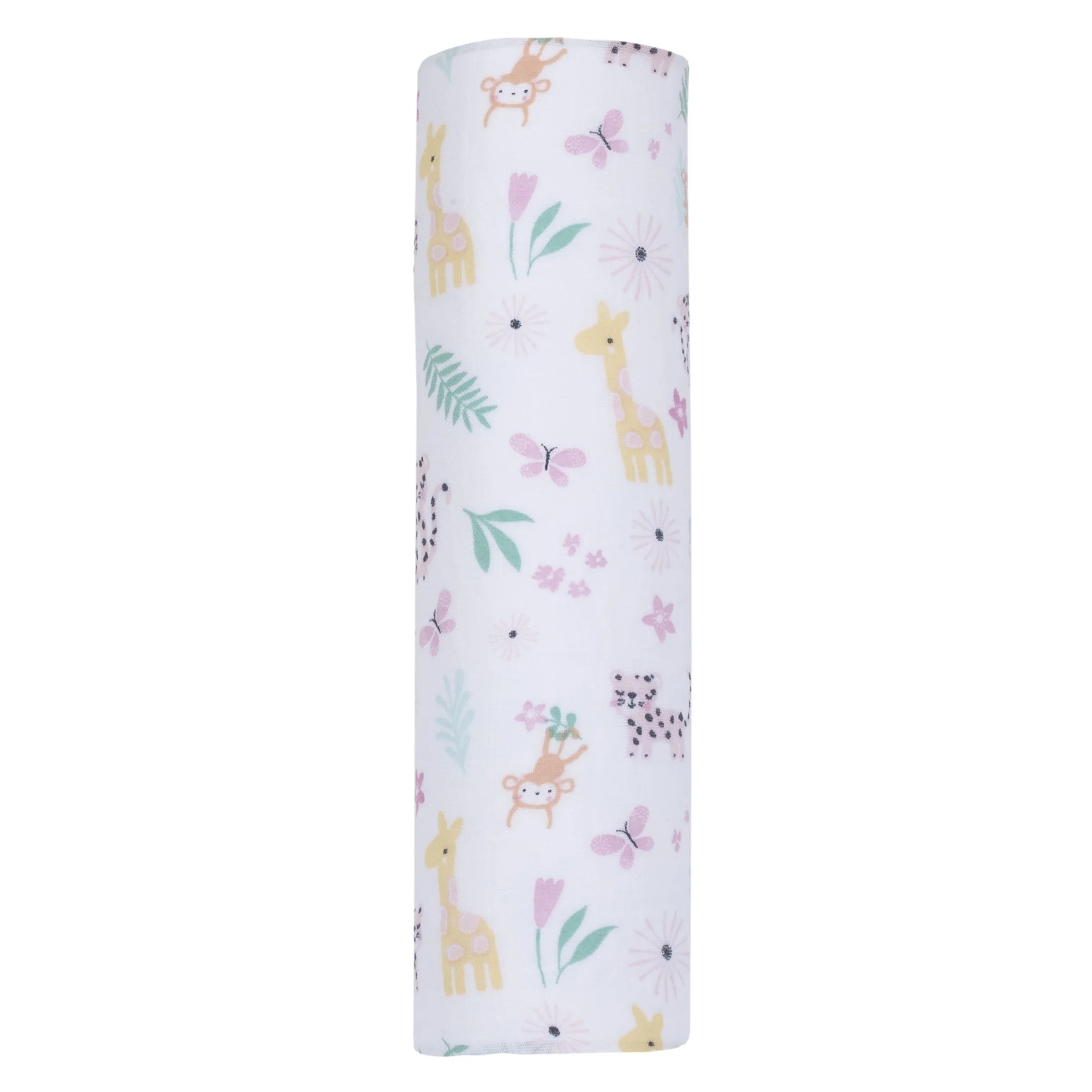 Single Pack Muslin Swaddle Blanket Jungle Girl