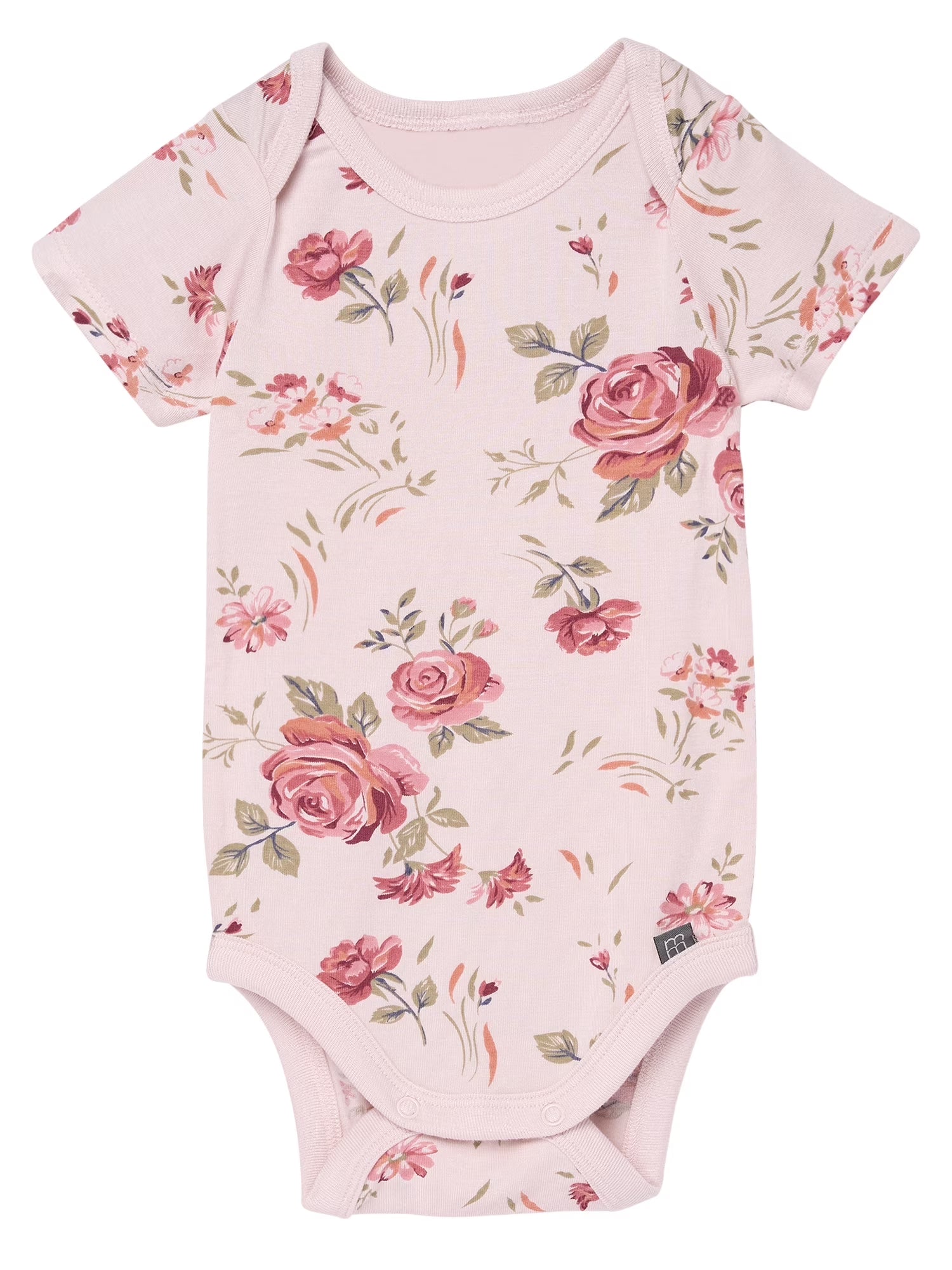 by Gerber Baby Neutral Super Soft Viscose Short Sleeve Bodysuits, 2-Pack, Sizes Newborn 12 Months