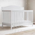 Paris 4-In-1 Convertible Baby Crib, White