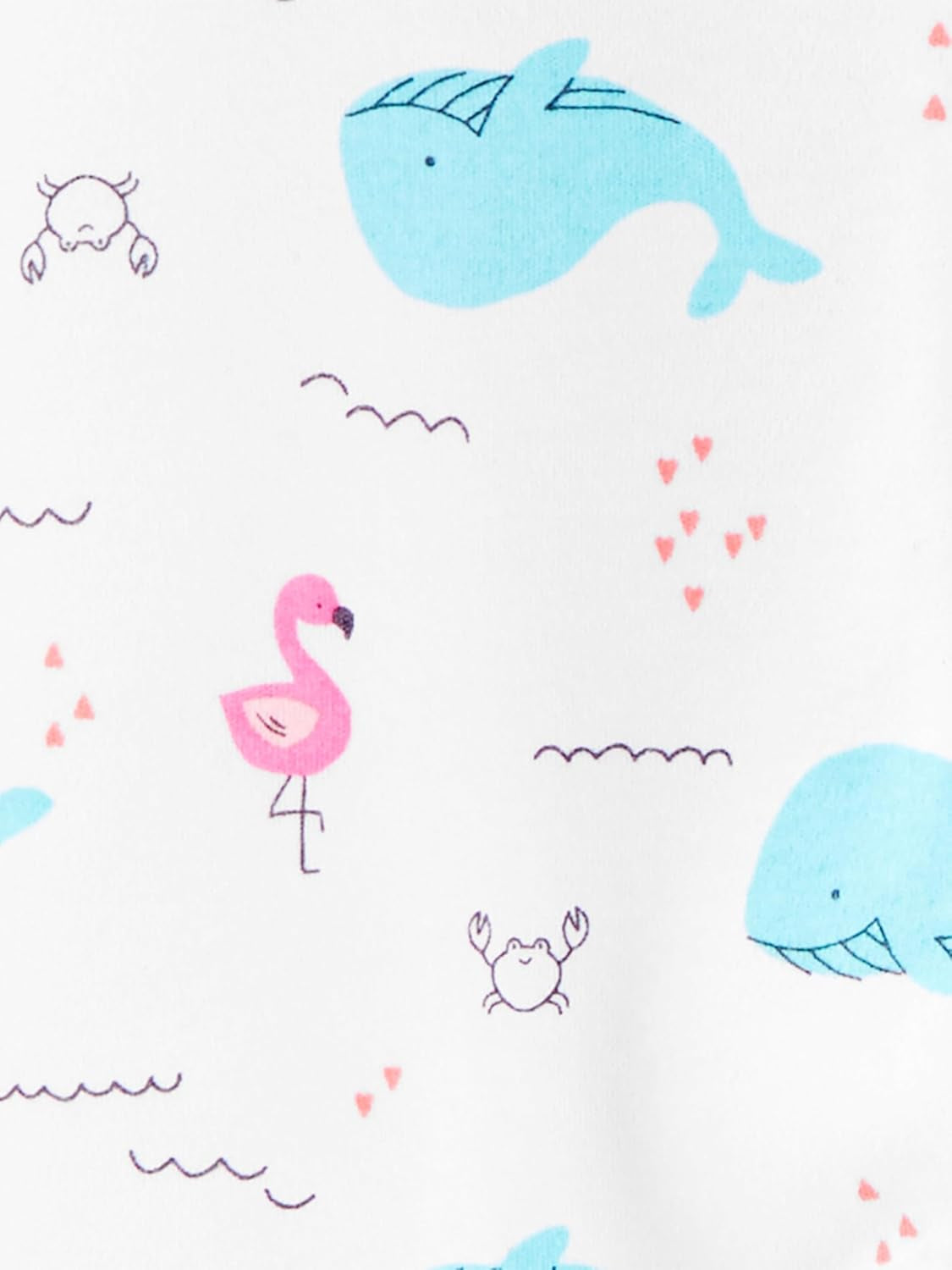 Baby Girls' Cotton Footed Sleep and Play, Pack of 2