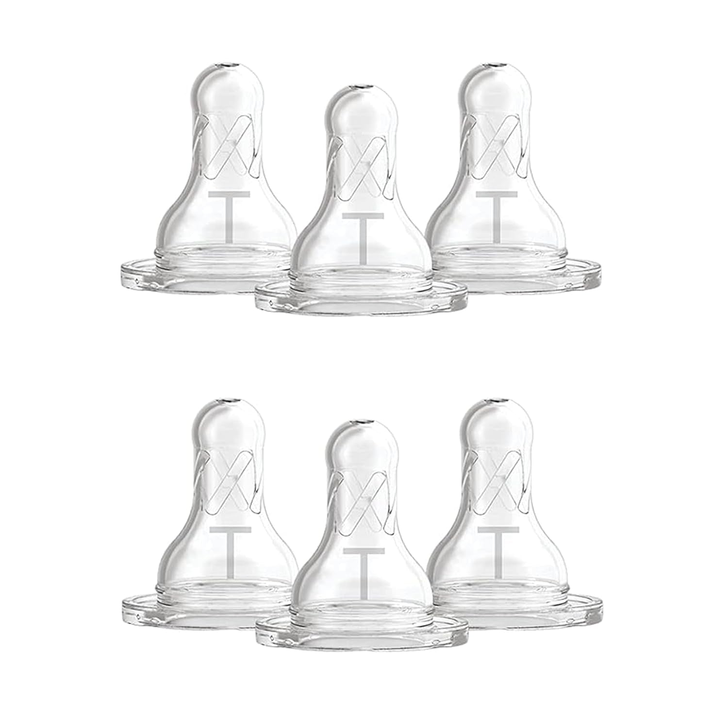 Dr. Brown’S Level T Narrow Baby Bottle Nipple, Slower Flow Rate for Infants, 100% Silicone Bottle Nipple, BPA Free, 0M+ – 6-Pack