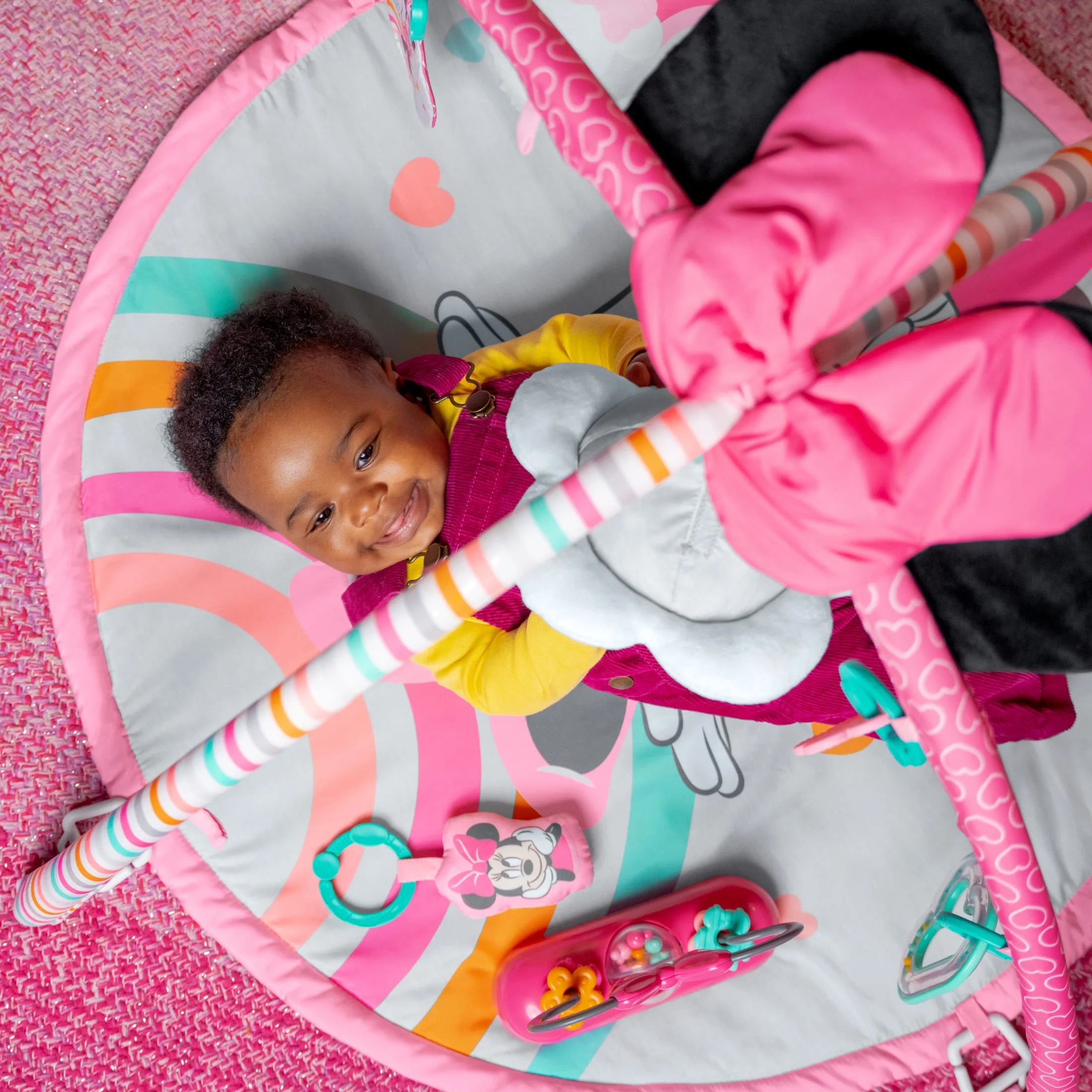 Disney Baby MINNIE MOUSE Forever Besties Activity Gym, Pink, Newborn+
