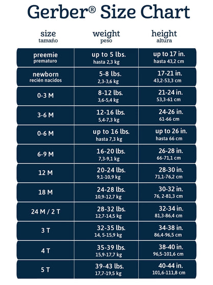 Gerber Baby Neutral 6-Pack Short Sleeve Bodysuits, Sizes Preemie - 24 Months