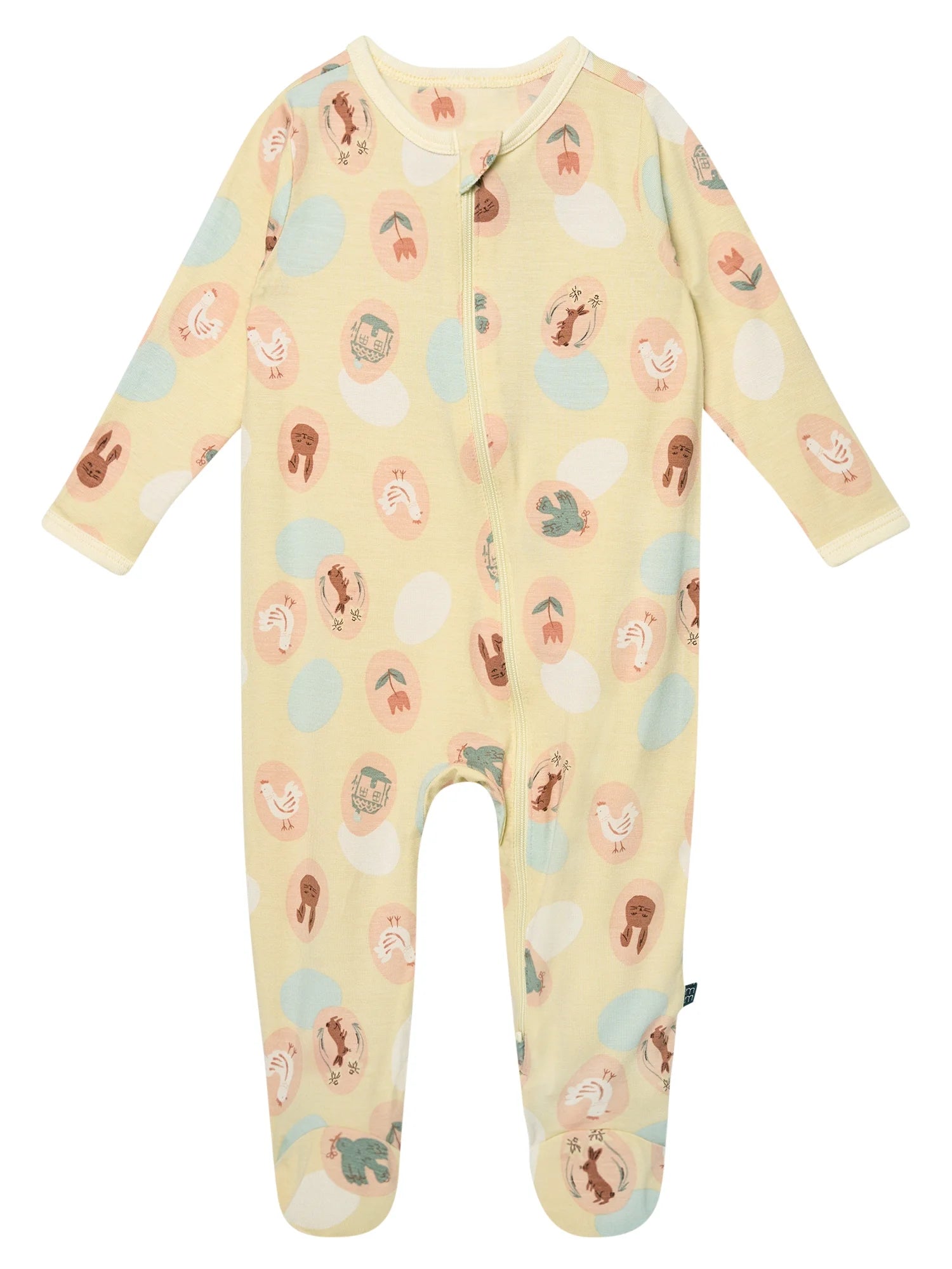 by Gerber Baby Neutral Viscose Easter Two-Way Zip Sleep 'N Play Footed Pajamas, Sizes Newborn - 6/9 Months