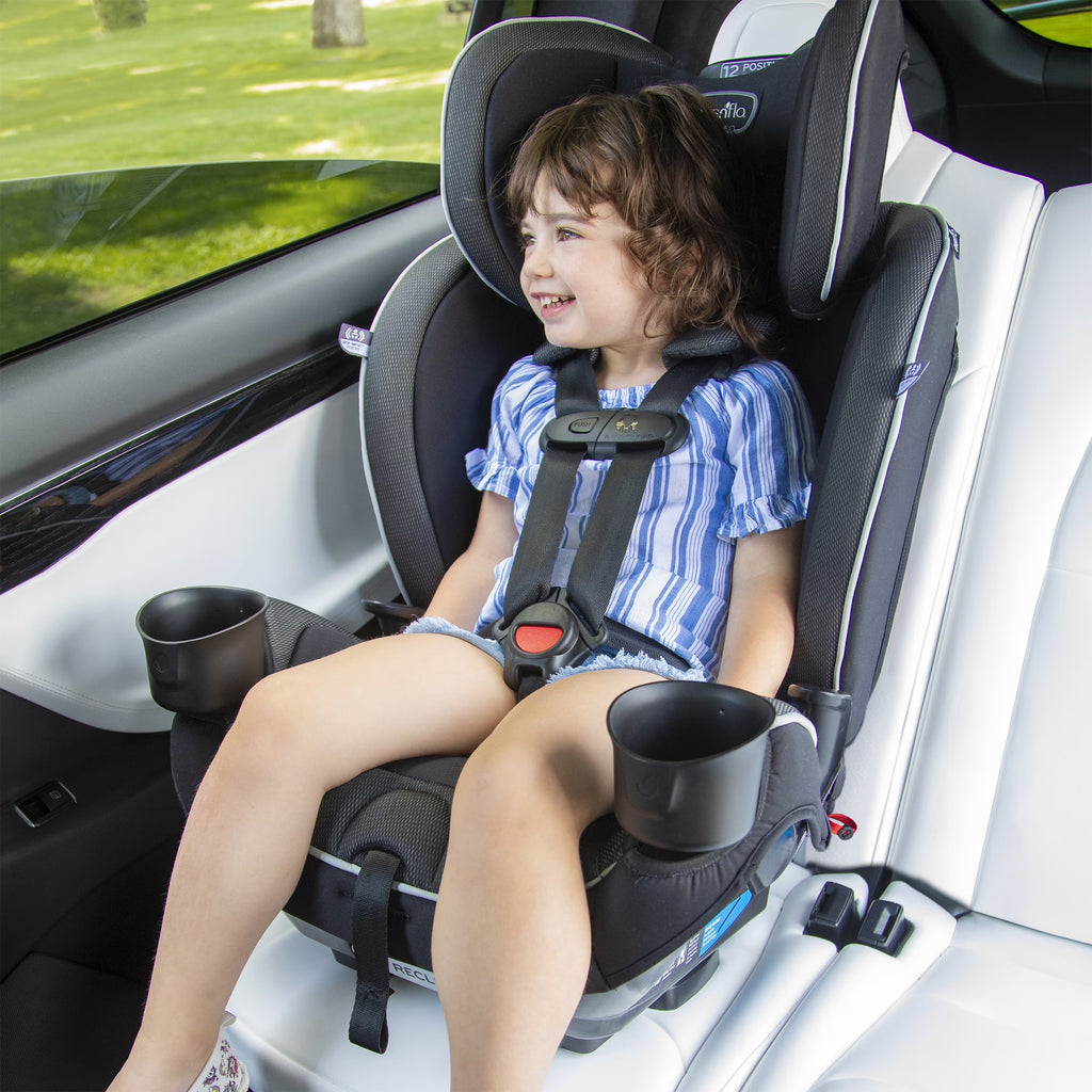 Everykid 3-In-1 Convertible Car Seat (Livingston Gray), Infant - 12 Years