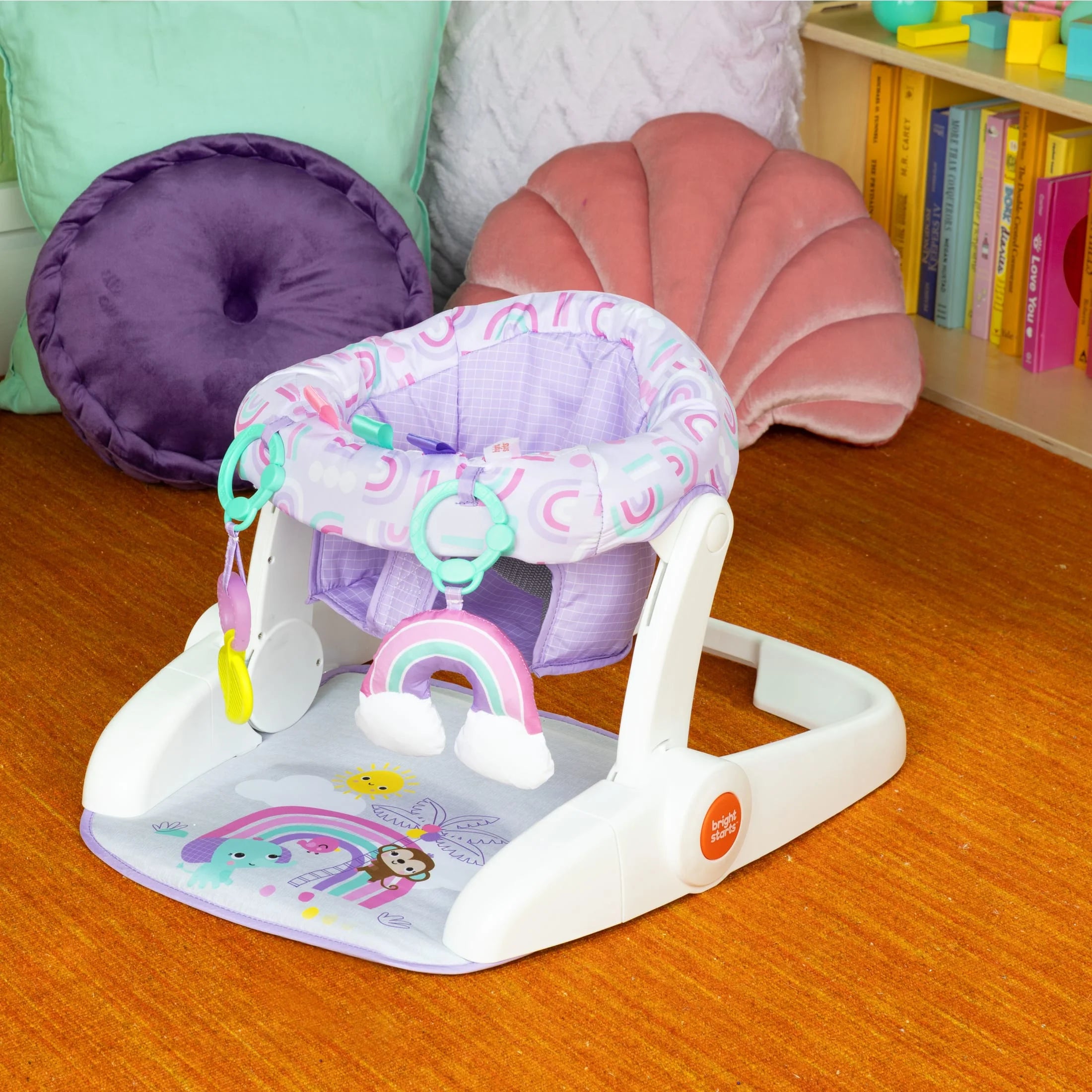 Learn-To-Sit 2-Position Floor Seat - Purple Paradise, Unisex, Infant