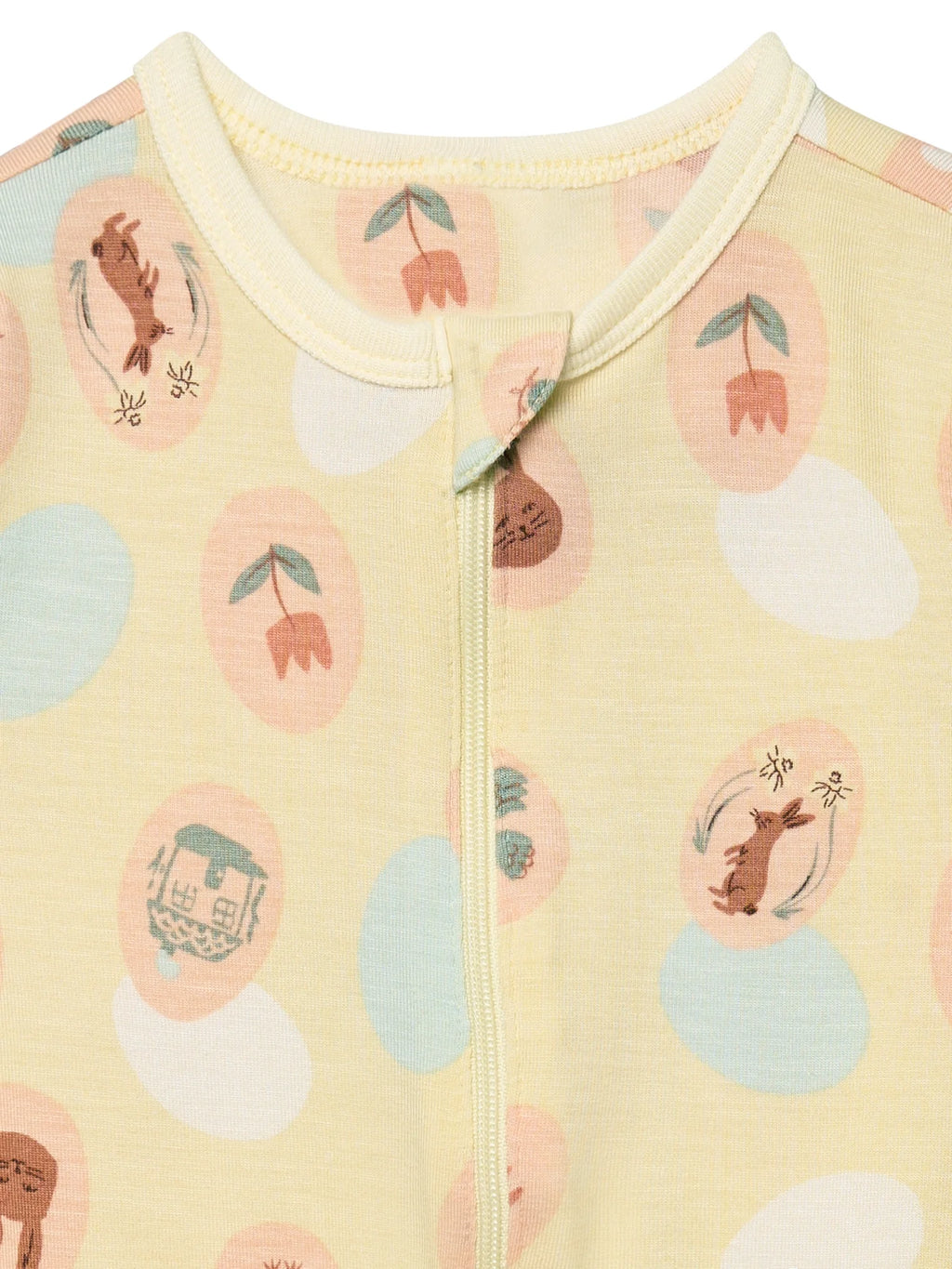 by Gerber Baby Neutral Viscose Easter Two-Way Zip Sleep 'N Play Footed Pajamas, Sizes Newborn - 6/9 Months