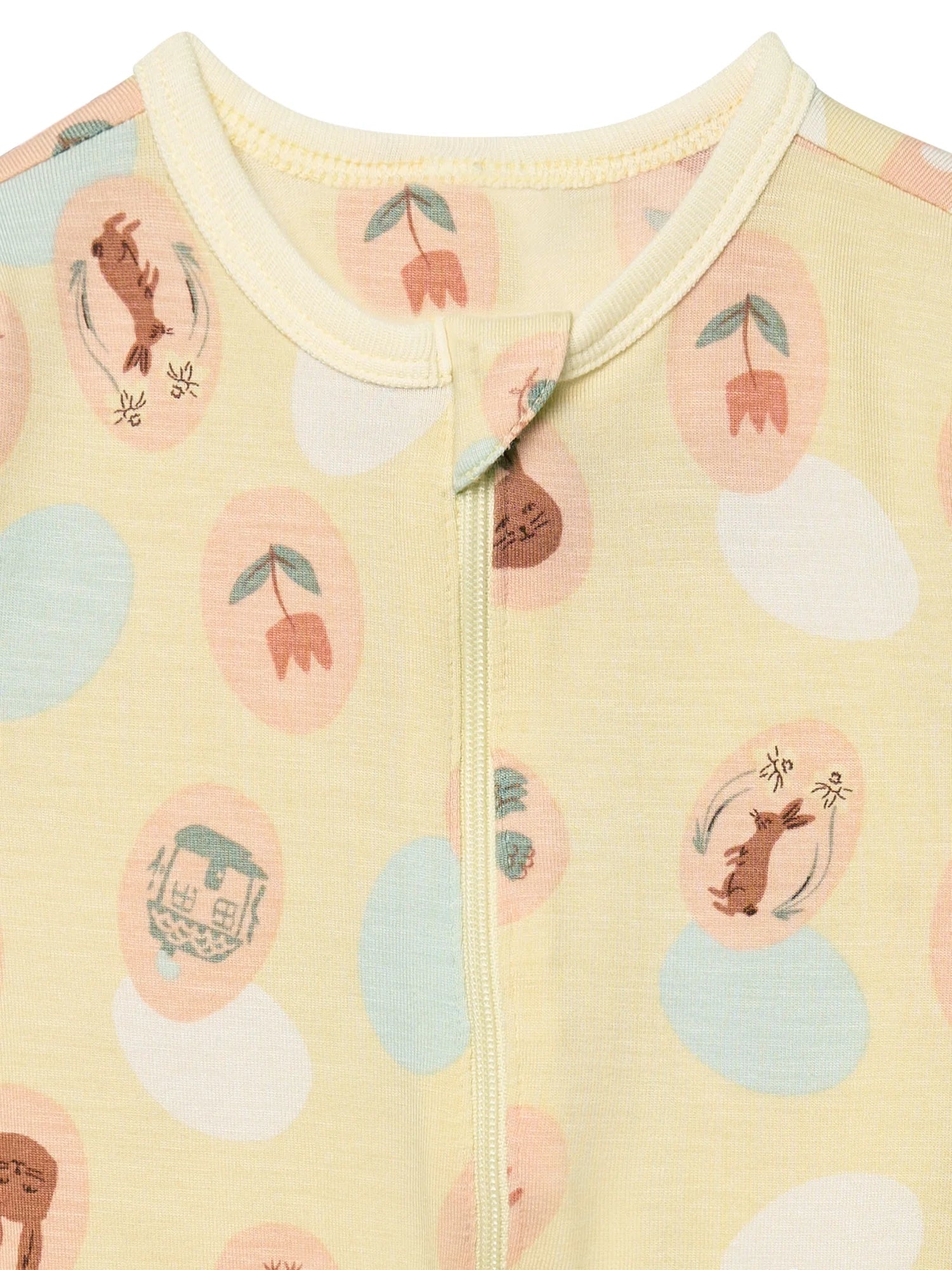 by Gerber Baby Neutral Viscose Easter Two-Way Zip Sleep 'N Play Footed Pajamas, Sizes Newborn - 6/9 Months