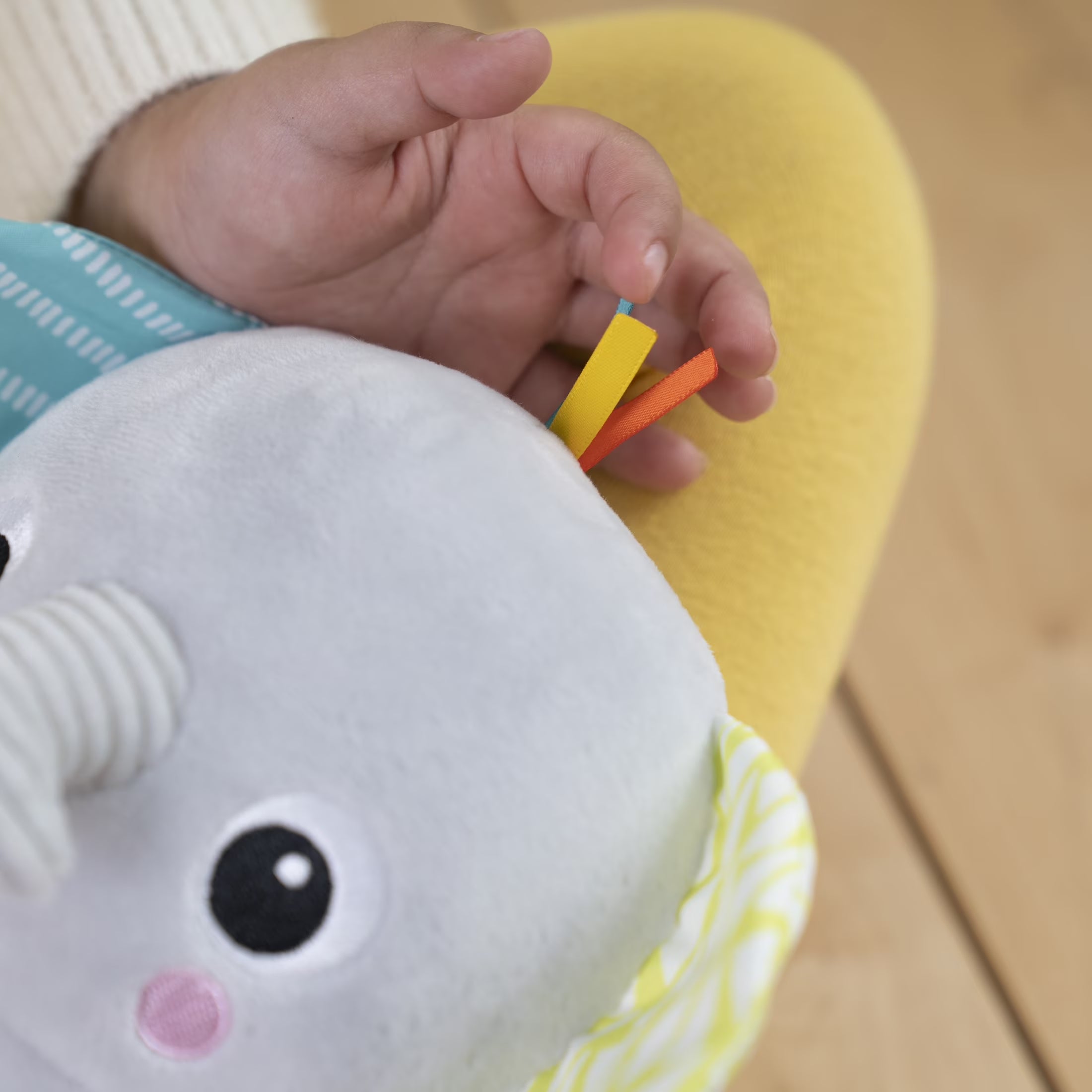 Hug-A-Bye Baby Elephant Stuffed Animal Dual-Mode Soft Toy Soother, Gray