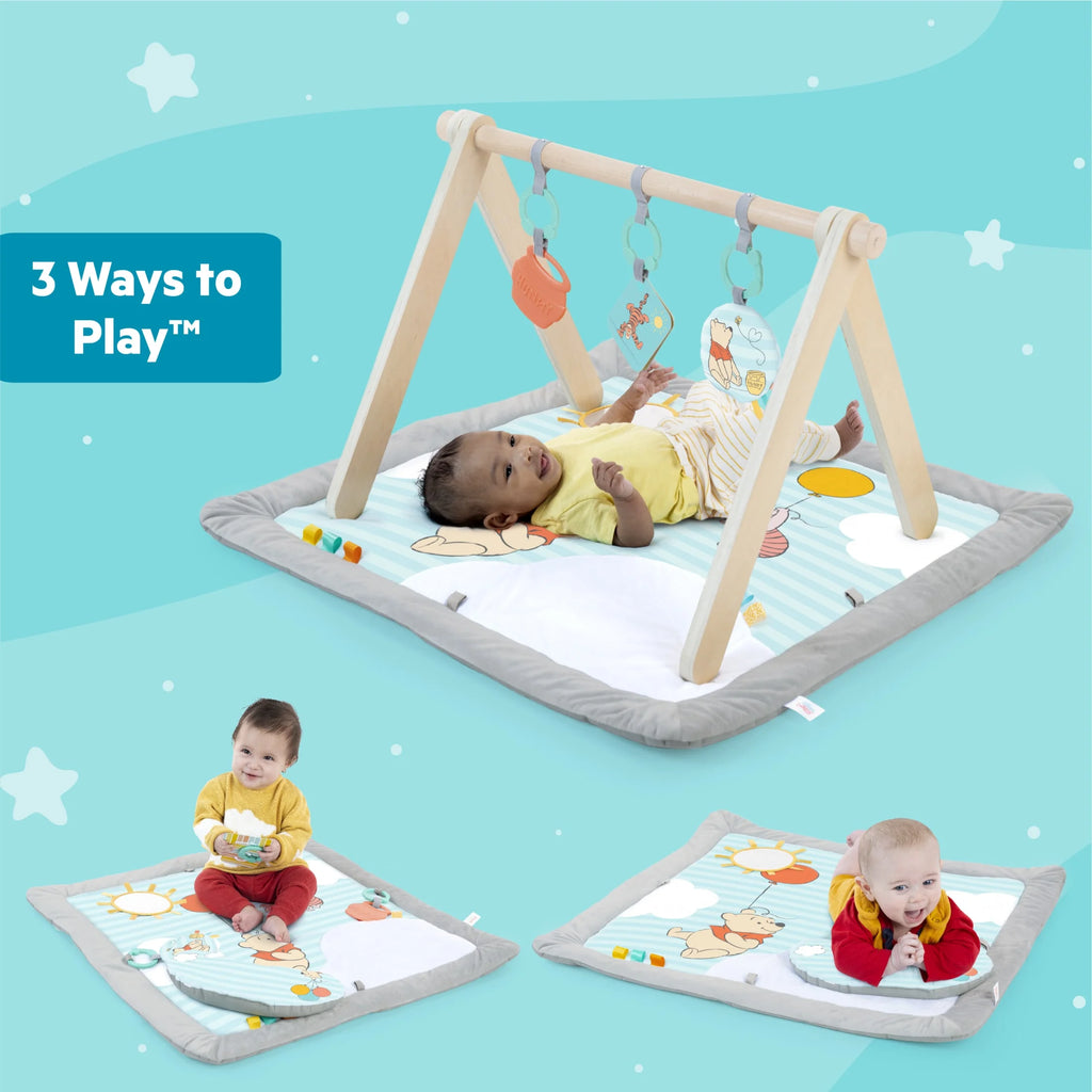 Disney WINNIE the POOH Once upon a Tummy Time Activity Gym, Blue, Newborn
