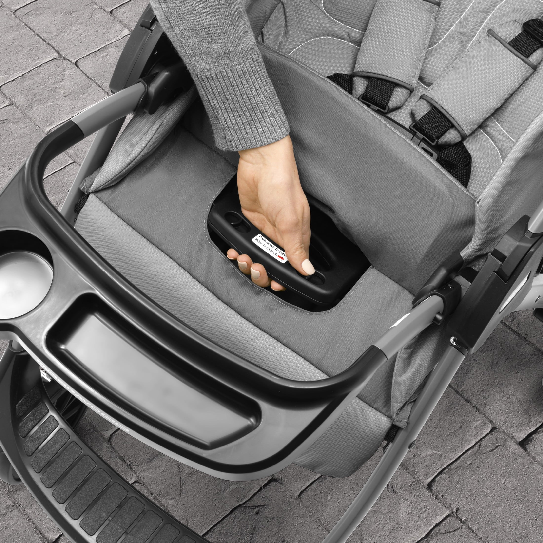 Mini Bravo plus Travel System Stroller with Keyfit 30 Infant Car Seat - Slate (Grey), New