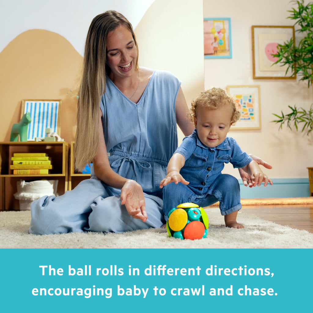 Wobble Bobble Crawl & Chase Baby Activity Ball Toy, Unisex, Ages 3 Months +