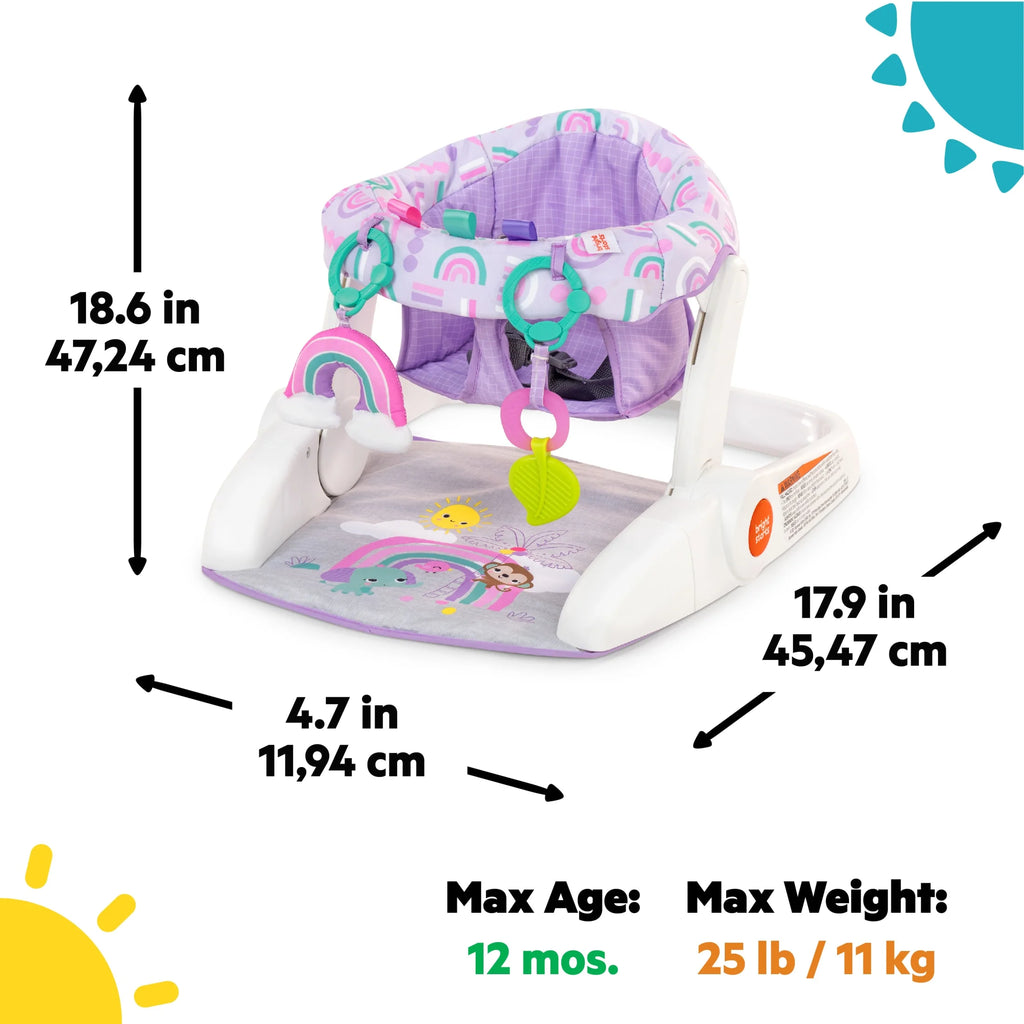 Learn-To-Sit 2-Position Floor Seat - Purple Paradise, Unisex, Infant