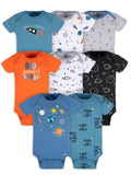 Baby Boy Short Sleeves Onesies Bodysuits, 8-Pack, Sizes Newborn-12M