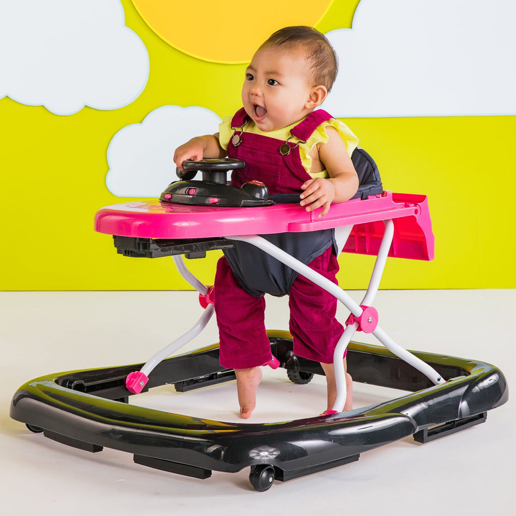 Ford Mustang Ways to Play 4-In-1 Baby Activity Push Walker - Pink