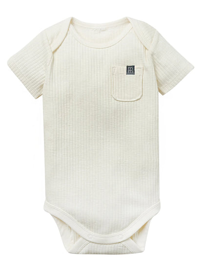 by Gerber Baby Neutral Organic 3-Pack Short Sleeve Bodysuits, 0/3 Months - 24 Months