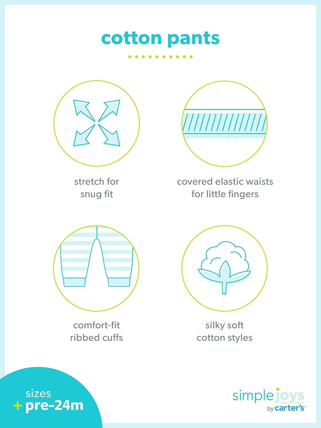 Baby Girls' 4-Pack Pant