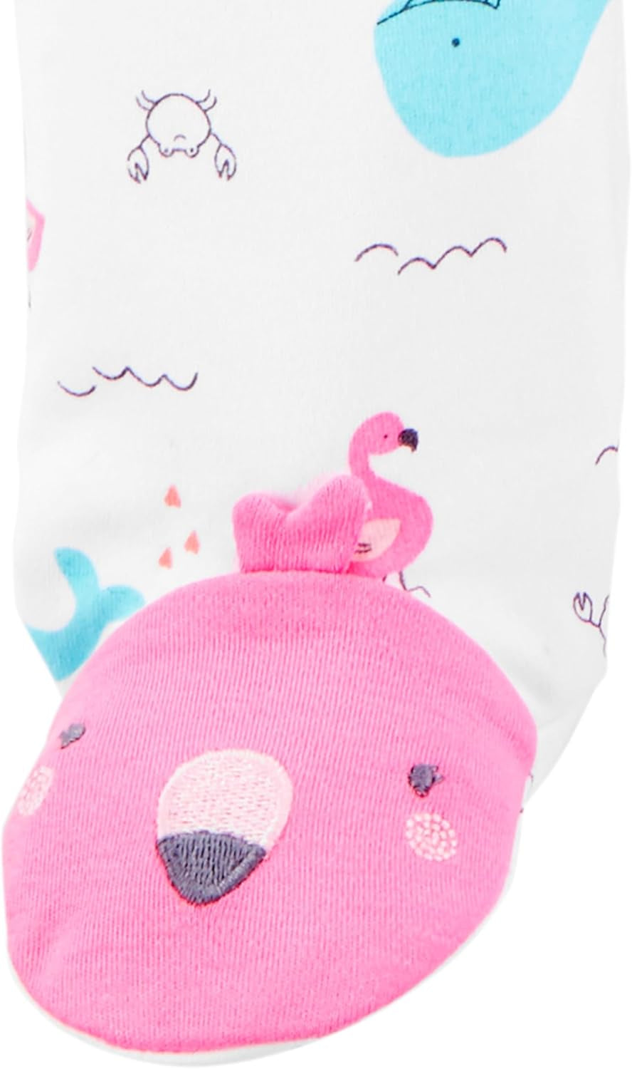 Baby Girls' Cotton Footed Sleep and Play, Pack of 2