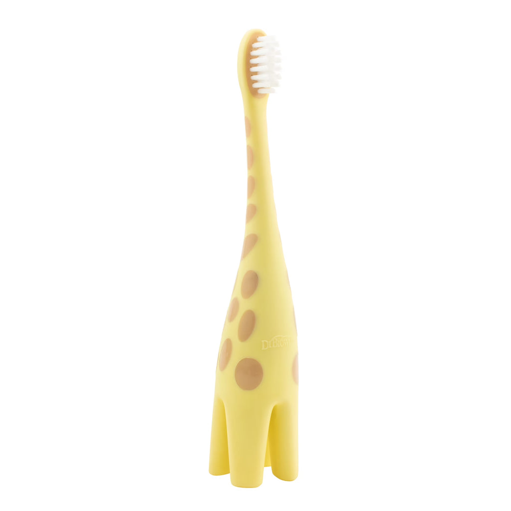 Infant-To-Toddler Training Toothbrush, Soft for Baby'S First Teeth, Giraffe, 0-3 Years