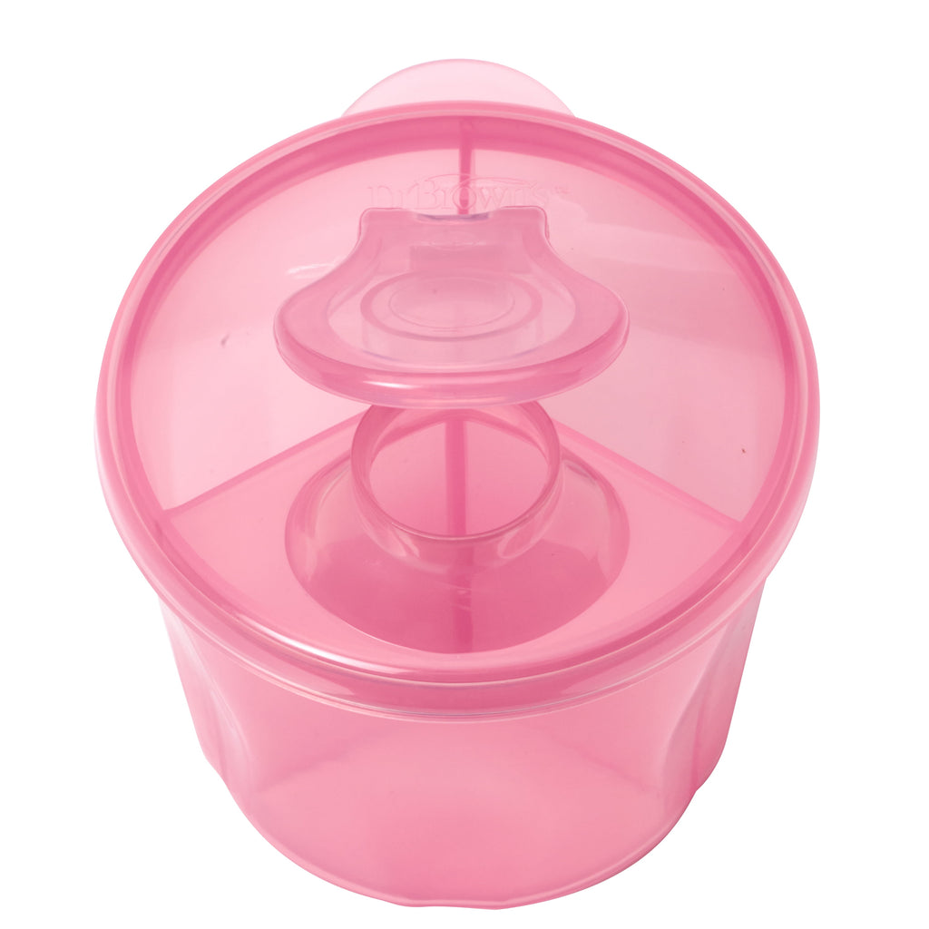 Baby Formula Dispenser with Snap-On Lid Travel Lid, Pink, 27 Oz, 1 Pack
