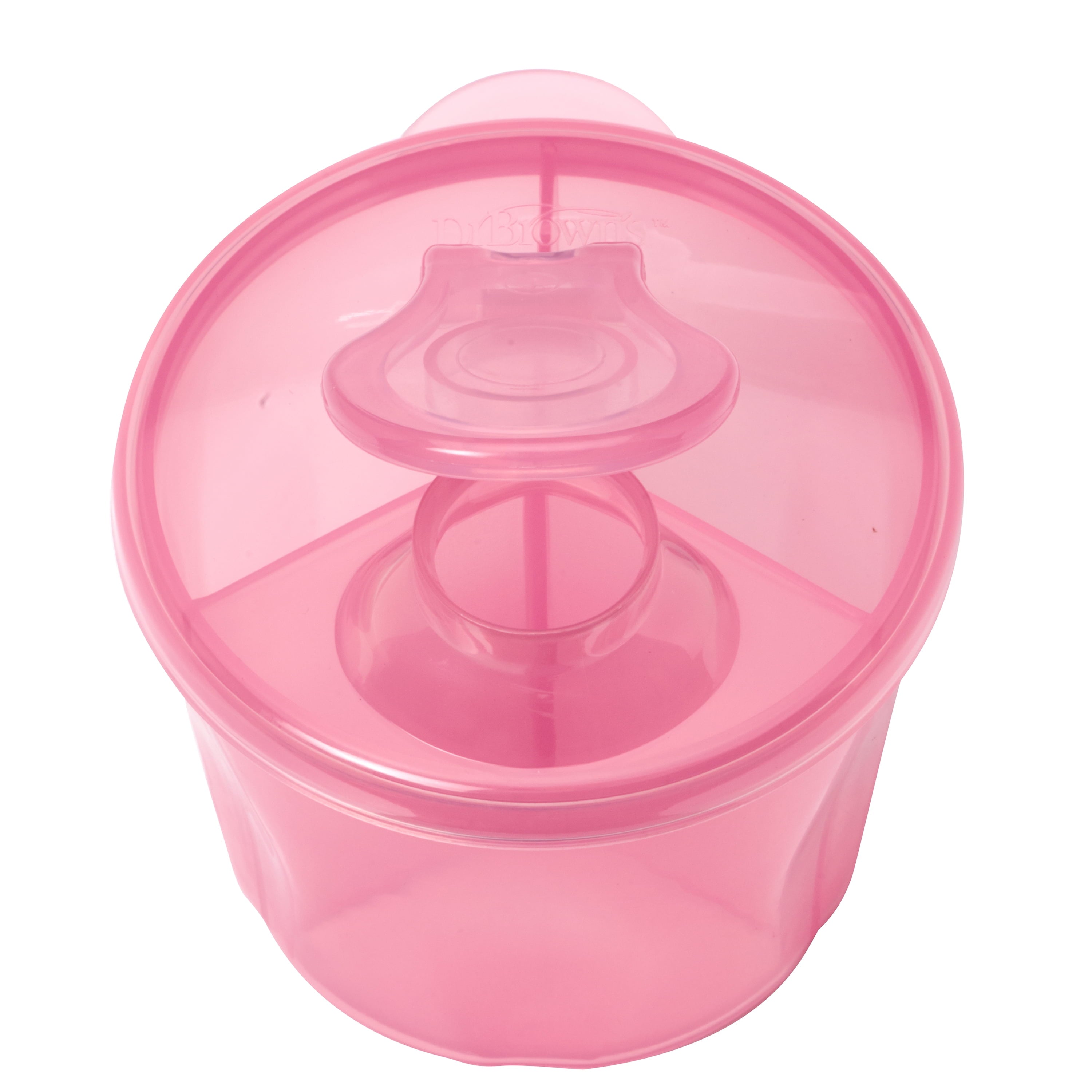 Baby Formula Dispenser with Snap-On Lid Travel Lid, Pink, 27 Oz, 1 Pack