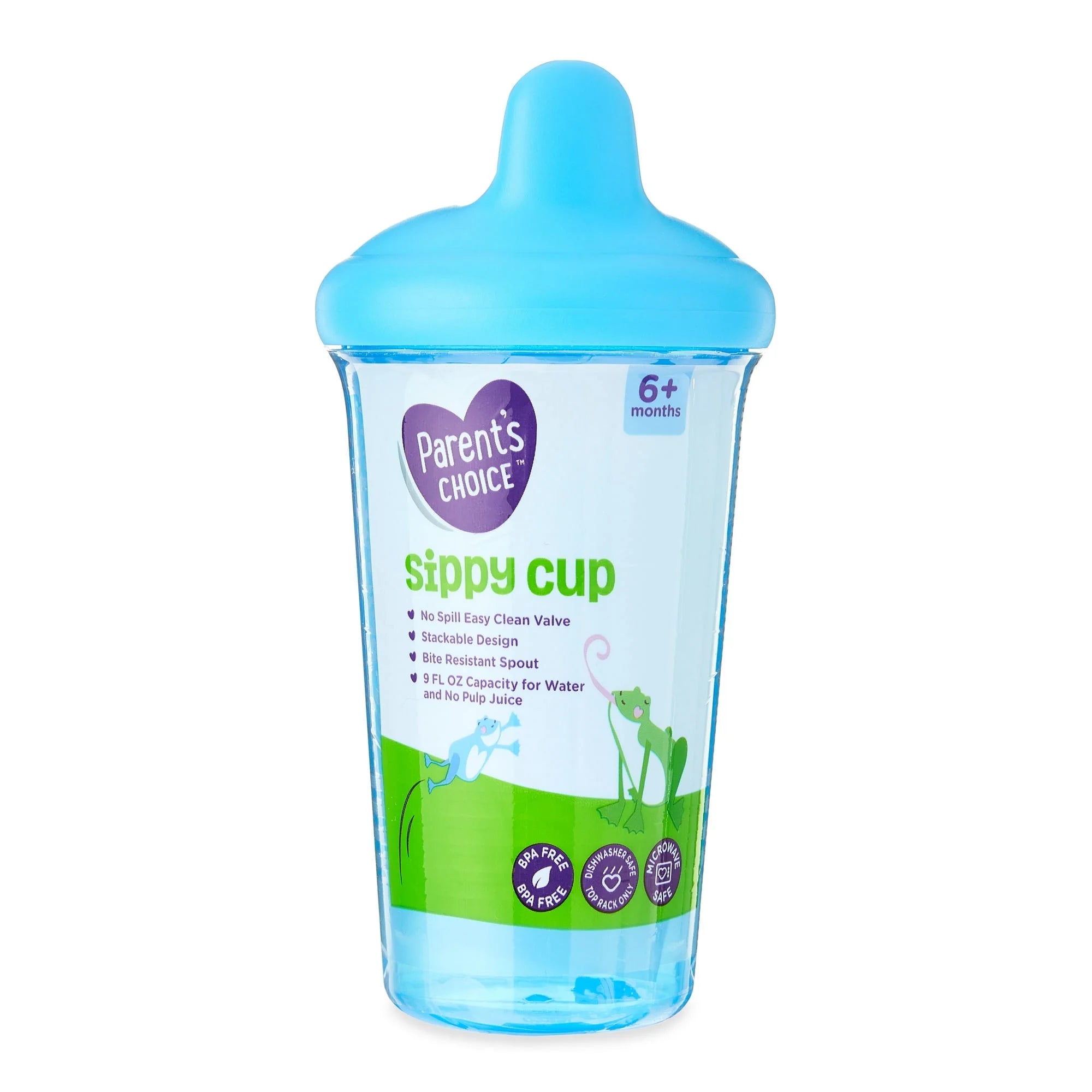 Hard Spout Sippy Cup, 9 Oz, 6 Months+, Blue Color