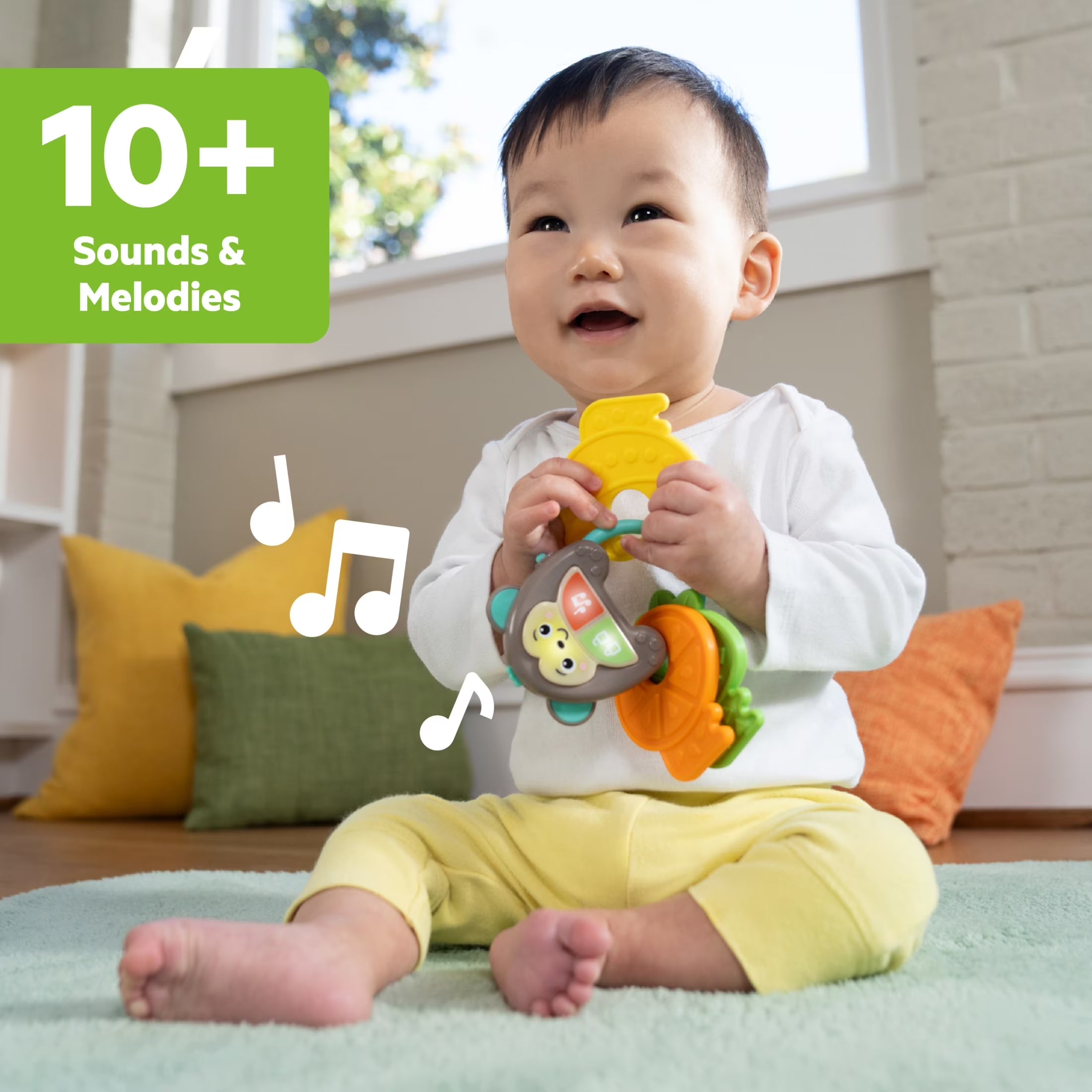 Morning Commute 3-Piece Baby Sensory Toy Gift Set, Unisex, Infant