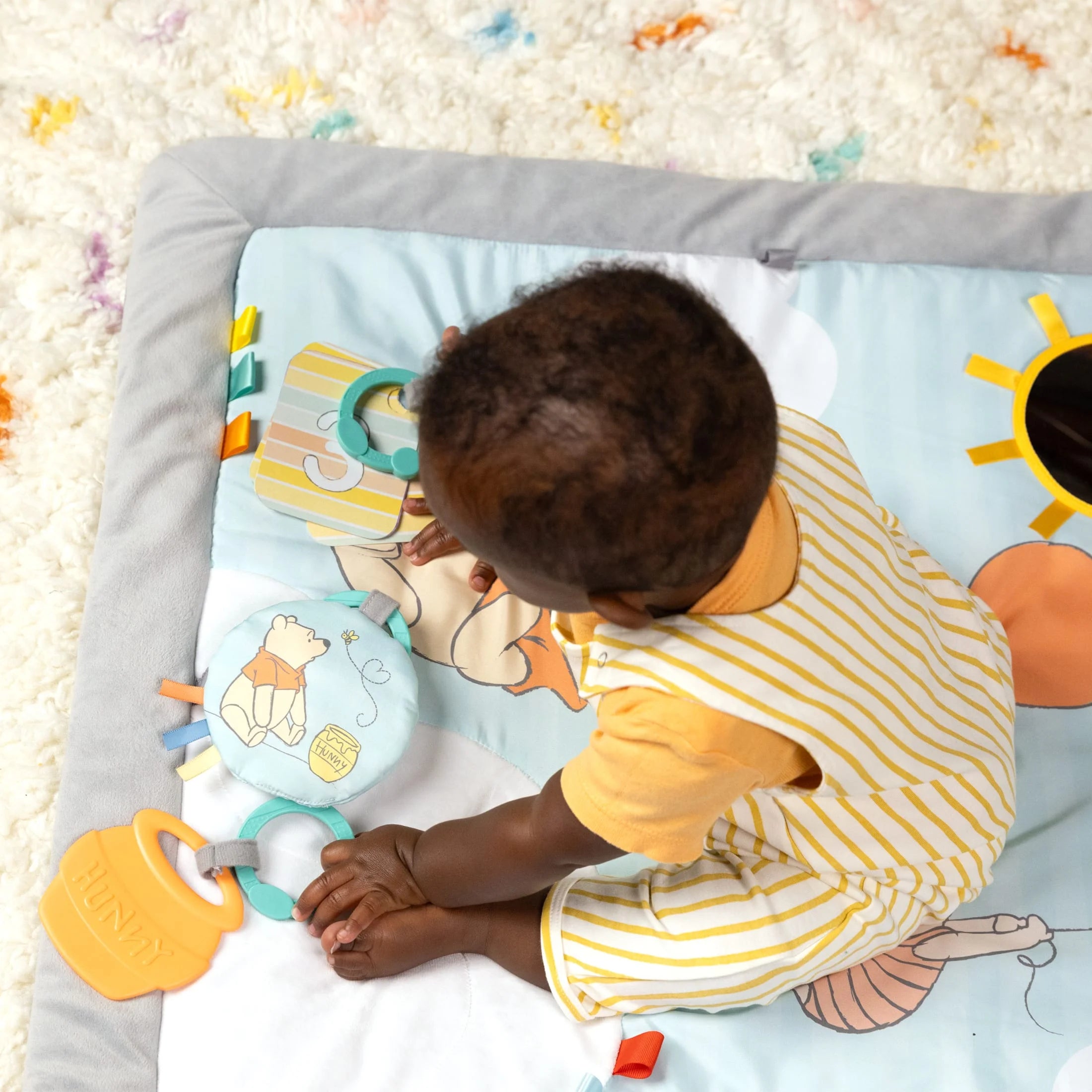 Disney WINNIE the POOH Once upon a Tummy Time Activity Gym, Blue, Newborn