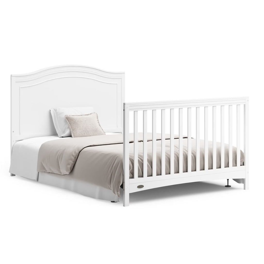 Paris 4-In-1 Convertible Baby Crib, White