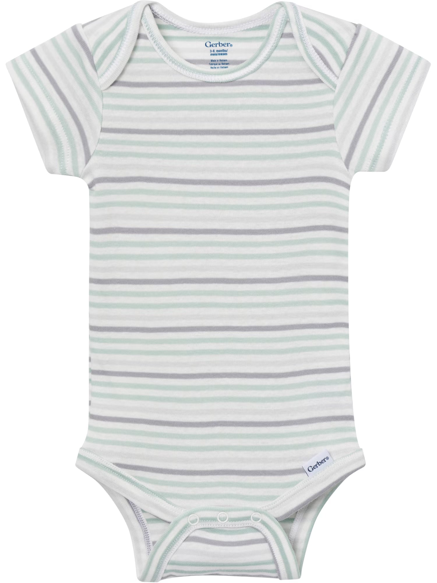 Baby Neutral Short Sleeve Onesies, 8-Pack, Sizes 0/3 Newborn - 12 Months