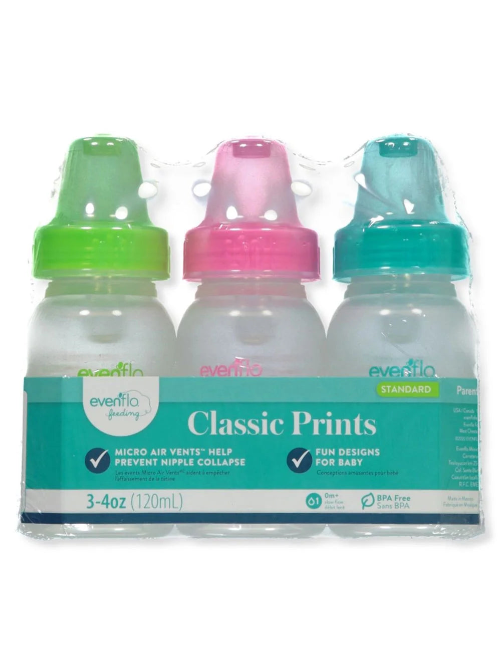 3-Pack Zoo Print Animal Bottles Color: Blue/Multi Size: One Size